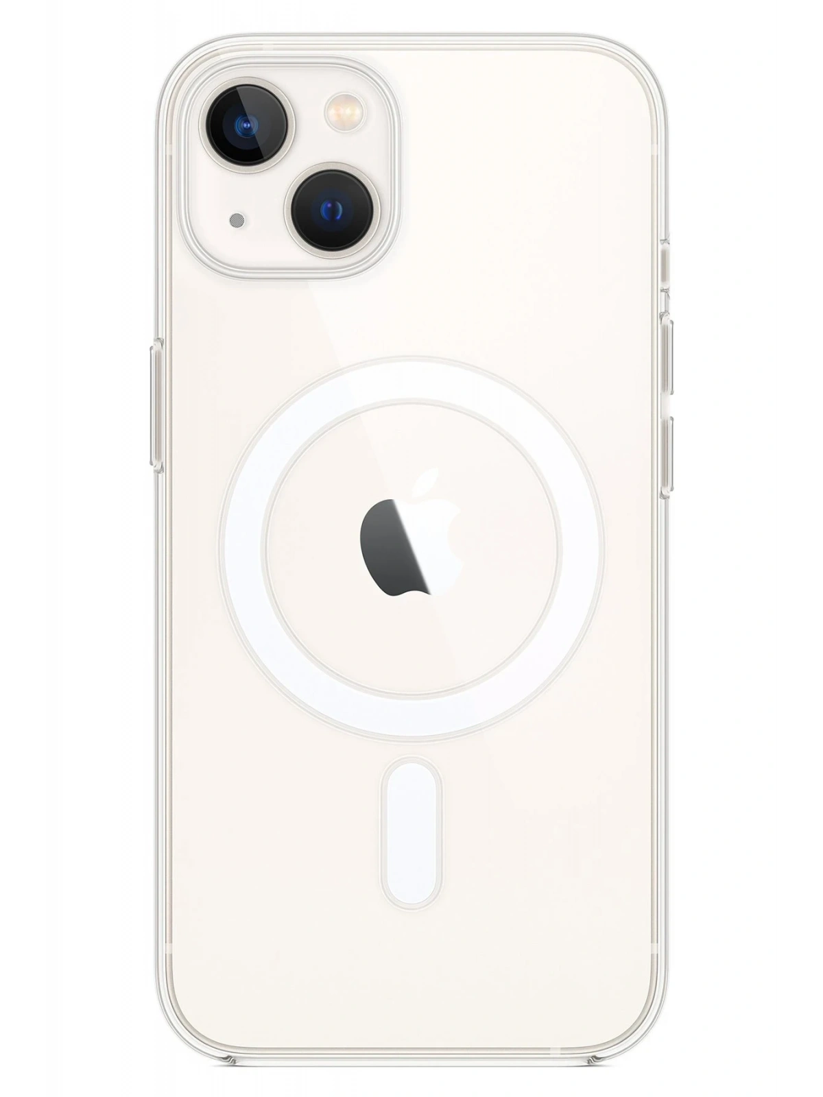 Newface Apple iPhone 14 Kılıf Magneticsafe Şeffaf Silikon - Şeffaf