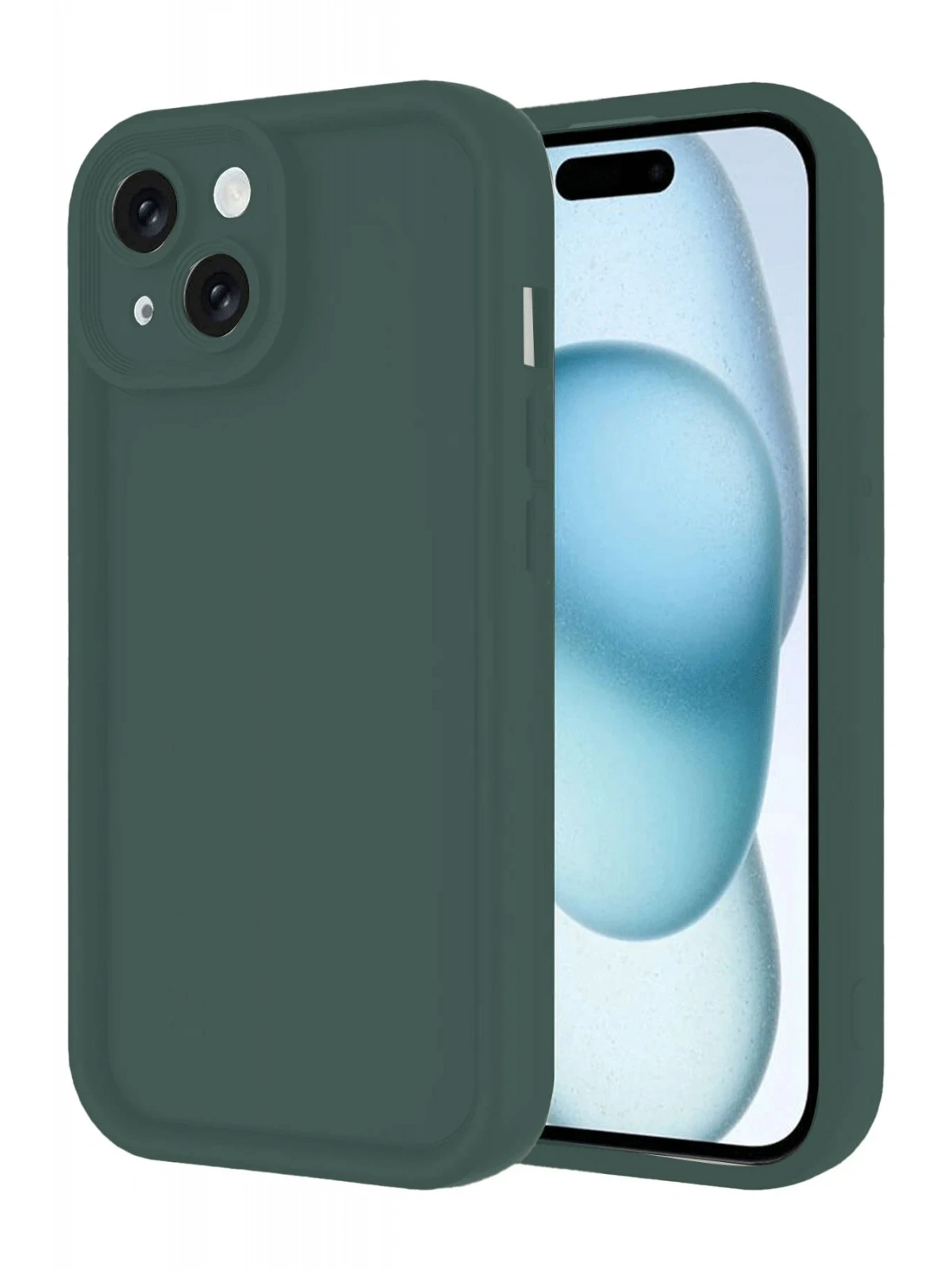Newface Apple iPhone 14 Kılıf Viera Silikon - Koyu Yeşil