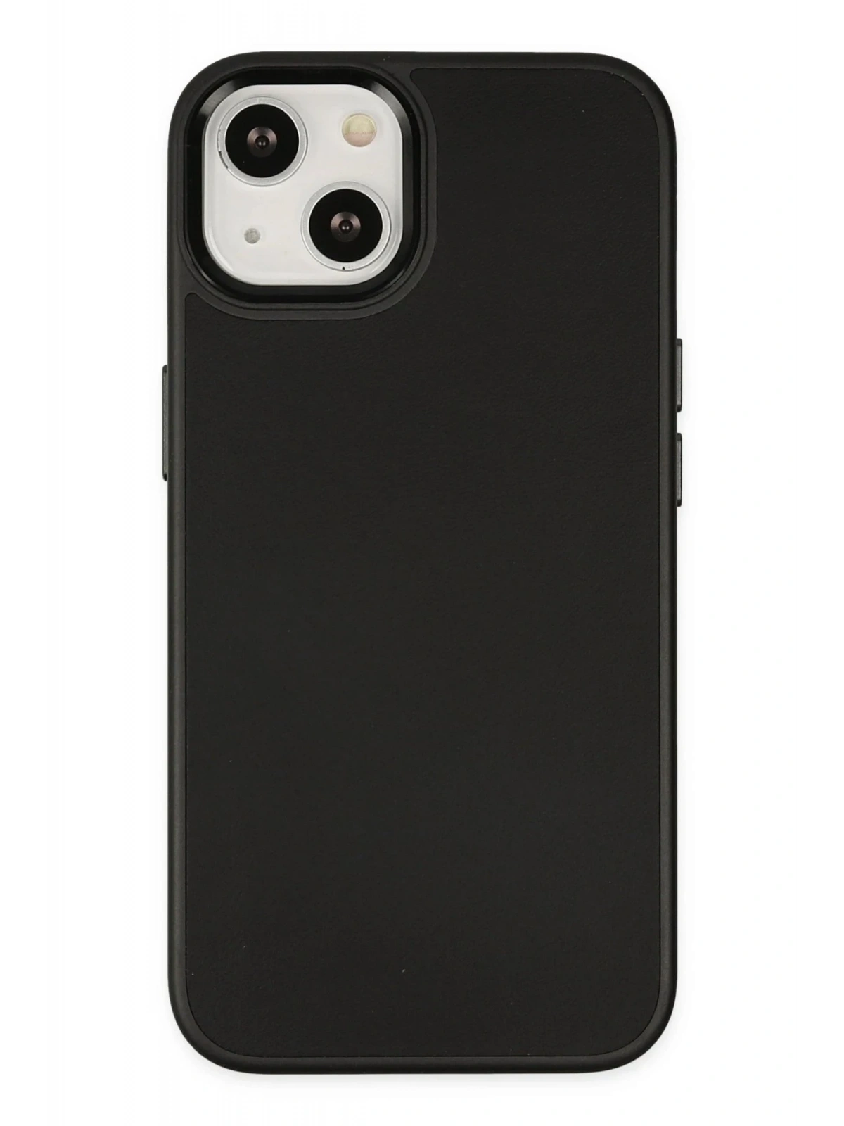 Newface Apple iPhone 14 Plus Kılıf Asya Deri Silikon - Siyah