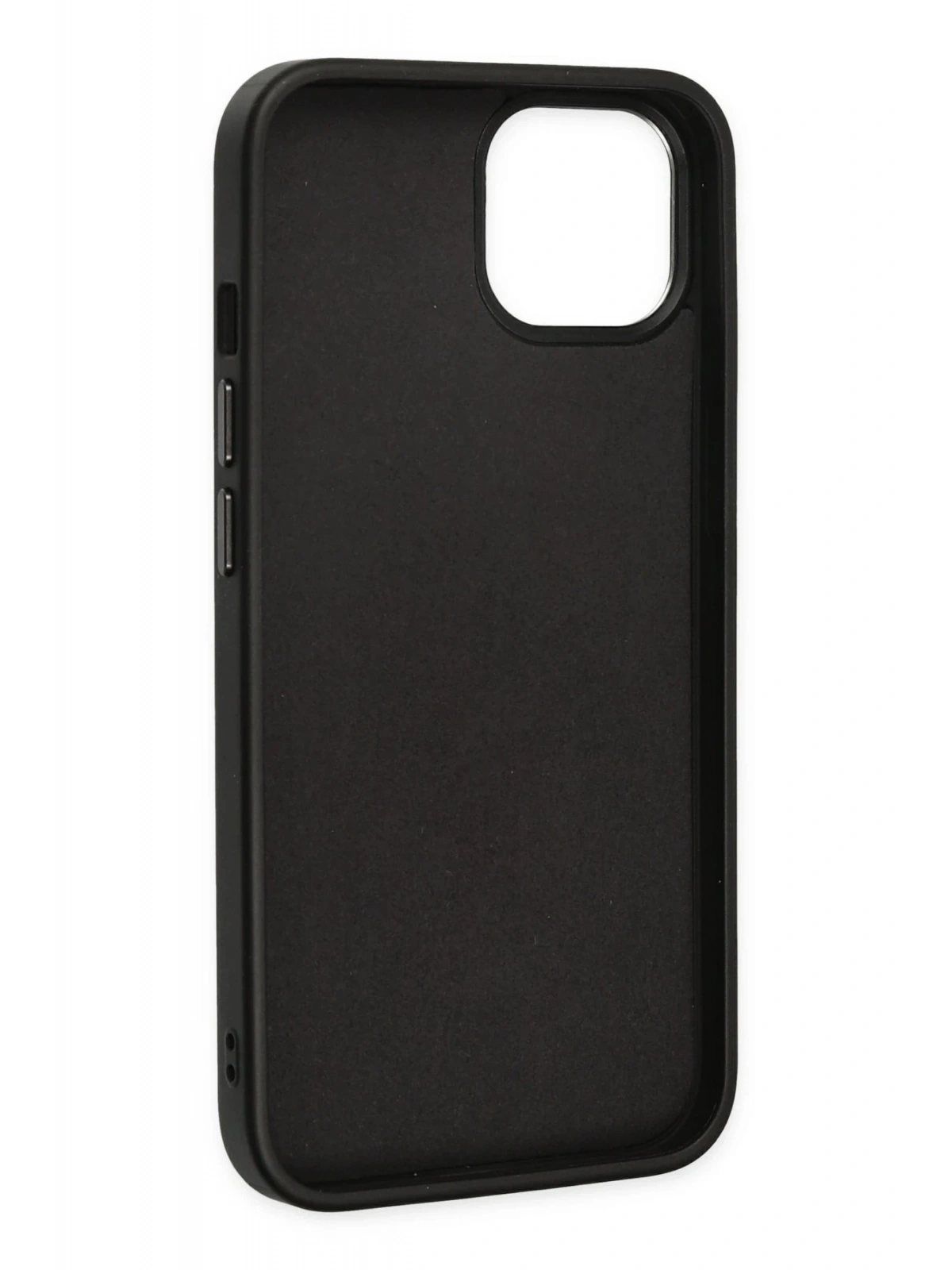 Newface Apple iPhone 14 Plus Kılıf Asya Deri Silikon - Siyah