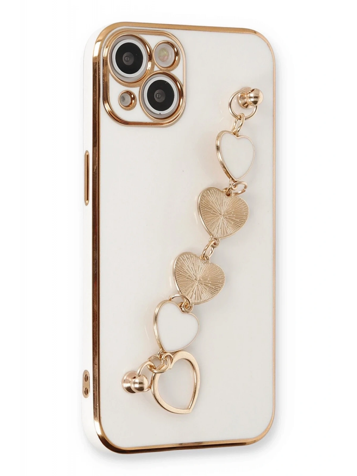 Newface Apple iPhone 14 Plus Kılıf Esila Silikon - Beyaz
