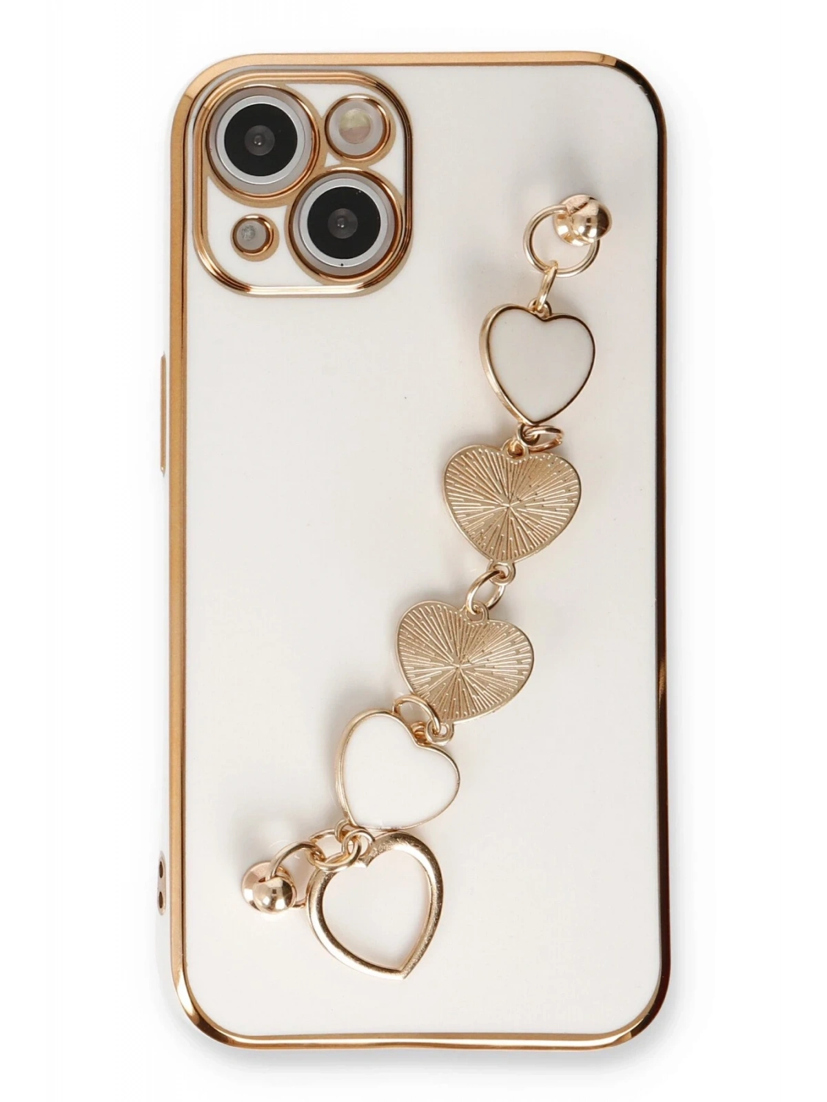 Newface Apple iPhone 14 Plus Kılıf Esila Silikon - Beyaz