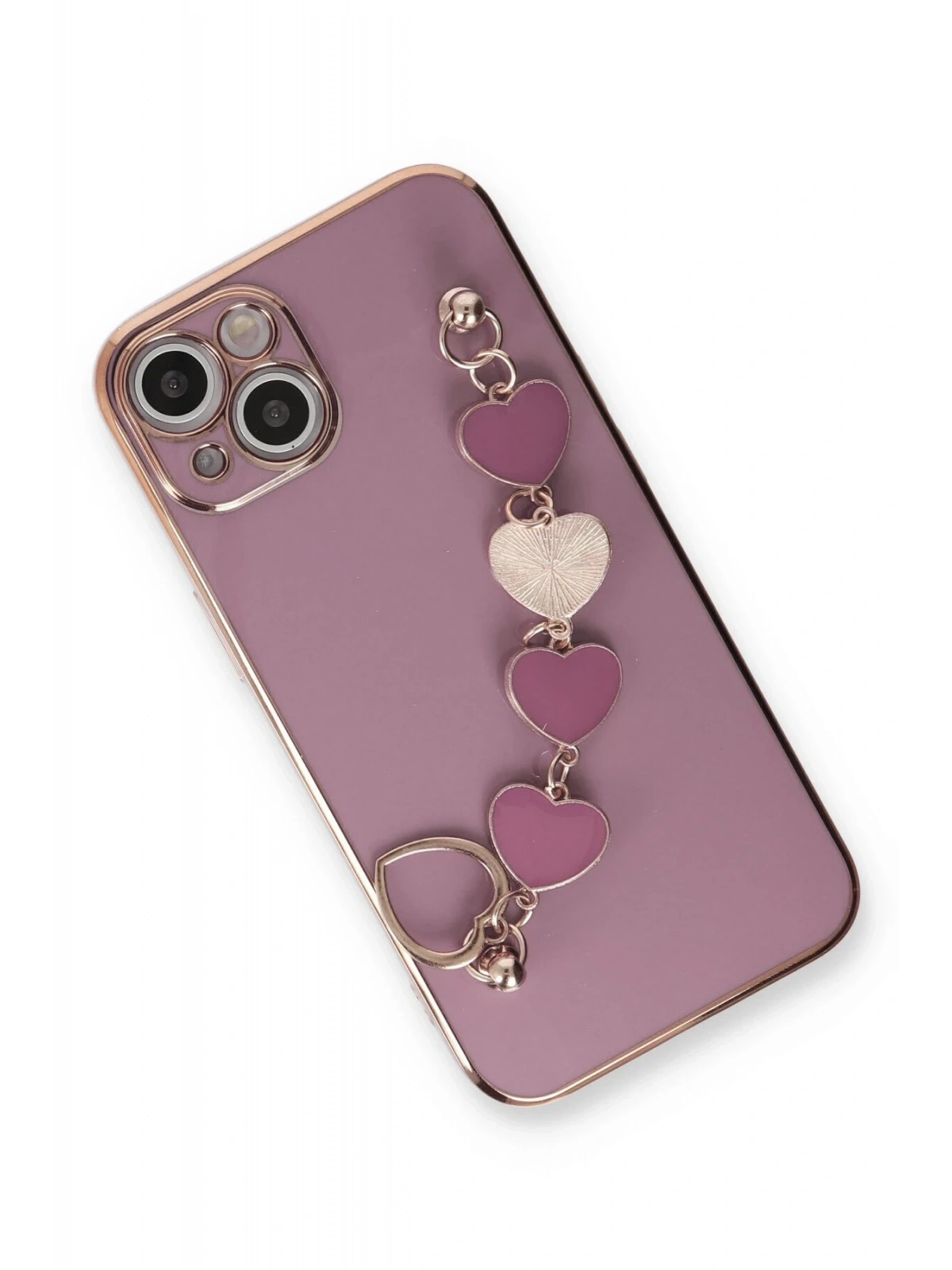 Newface Apple iPhone 14 Plus Kılıf Esila Silikon - Mor