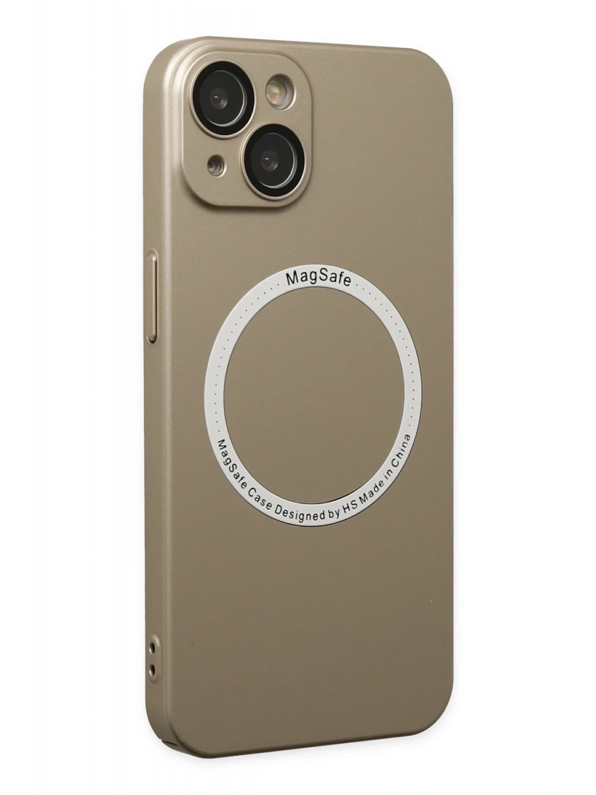 Newface Apple iPhone 14 Plus Kılıf Jack Magneticsafe Lens Silikon - Gold