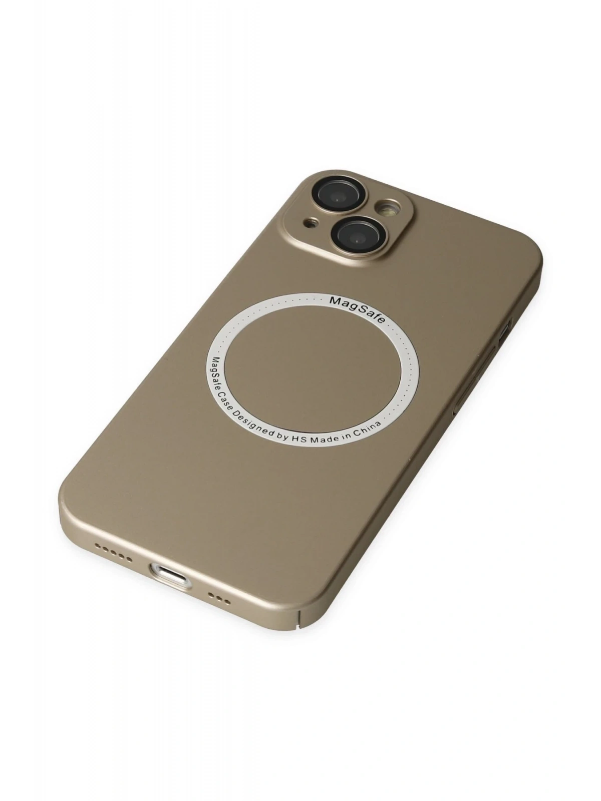 Newface Apple iPhone 14 Plus Kılıf Jack Magneticsafe Lens Silikon - Gold