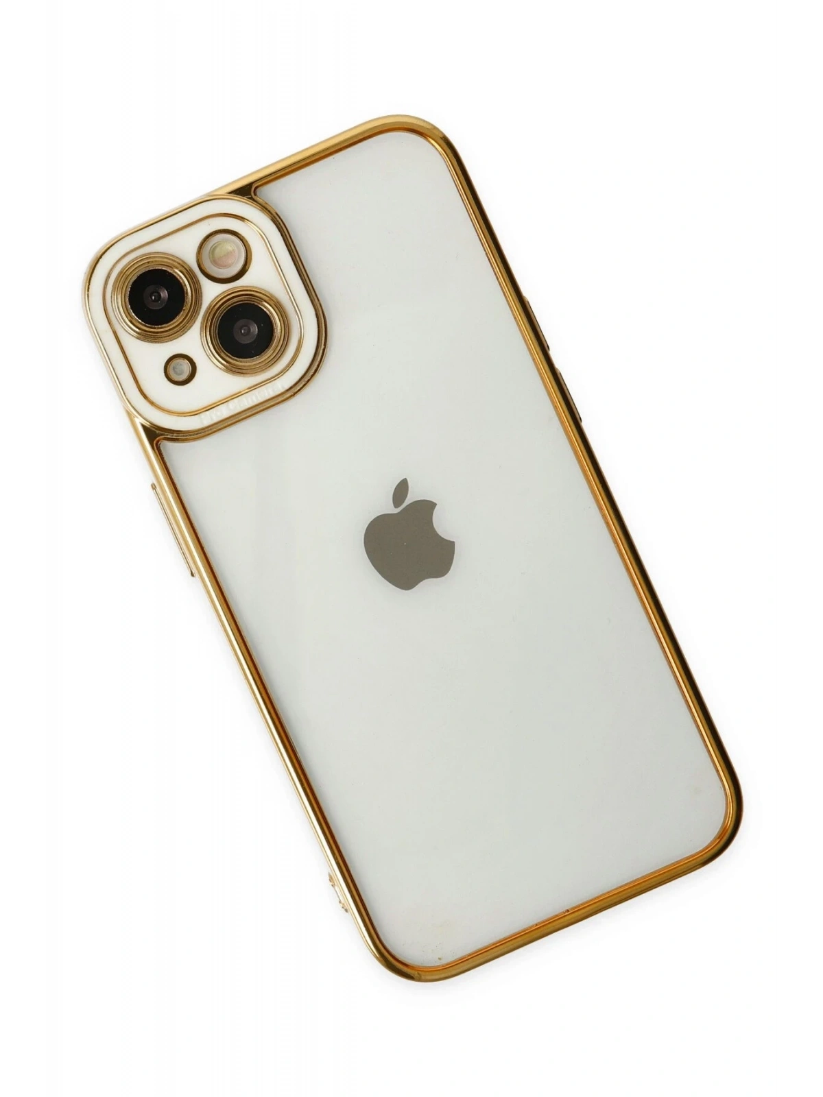 Newface Apple iPhone 14 Plus Kılıf Liva Lens Silikon - Beyaz