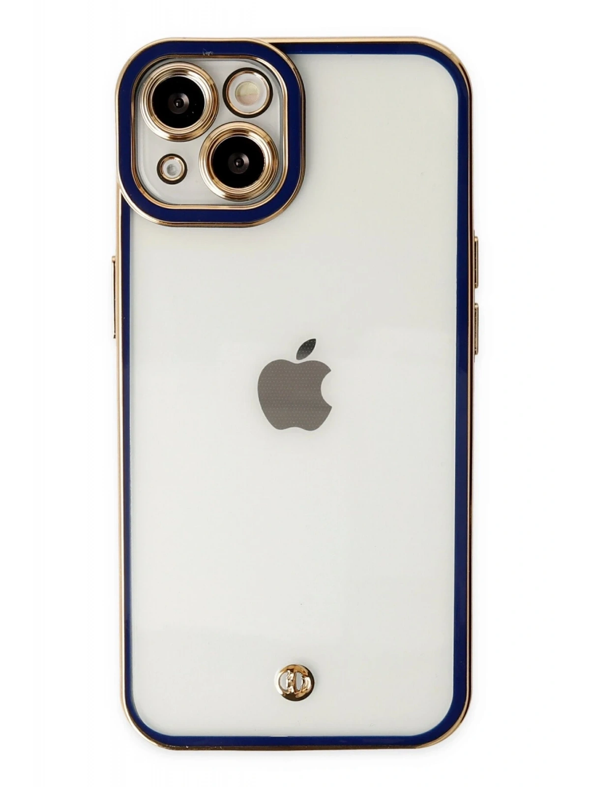 Newface Apple iPhone 14 Plus Kılıf Liva Lens Silikon - Mavi
