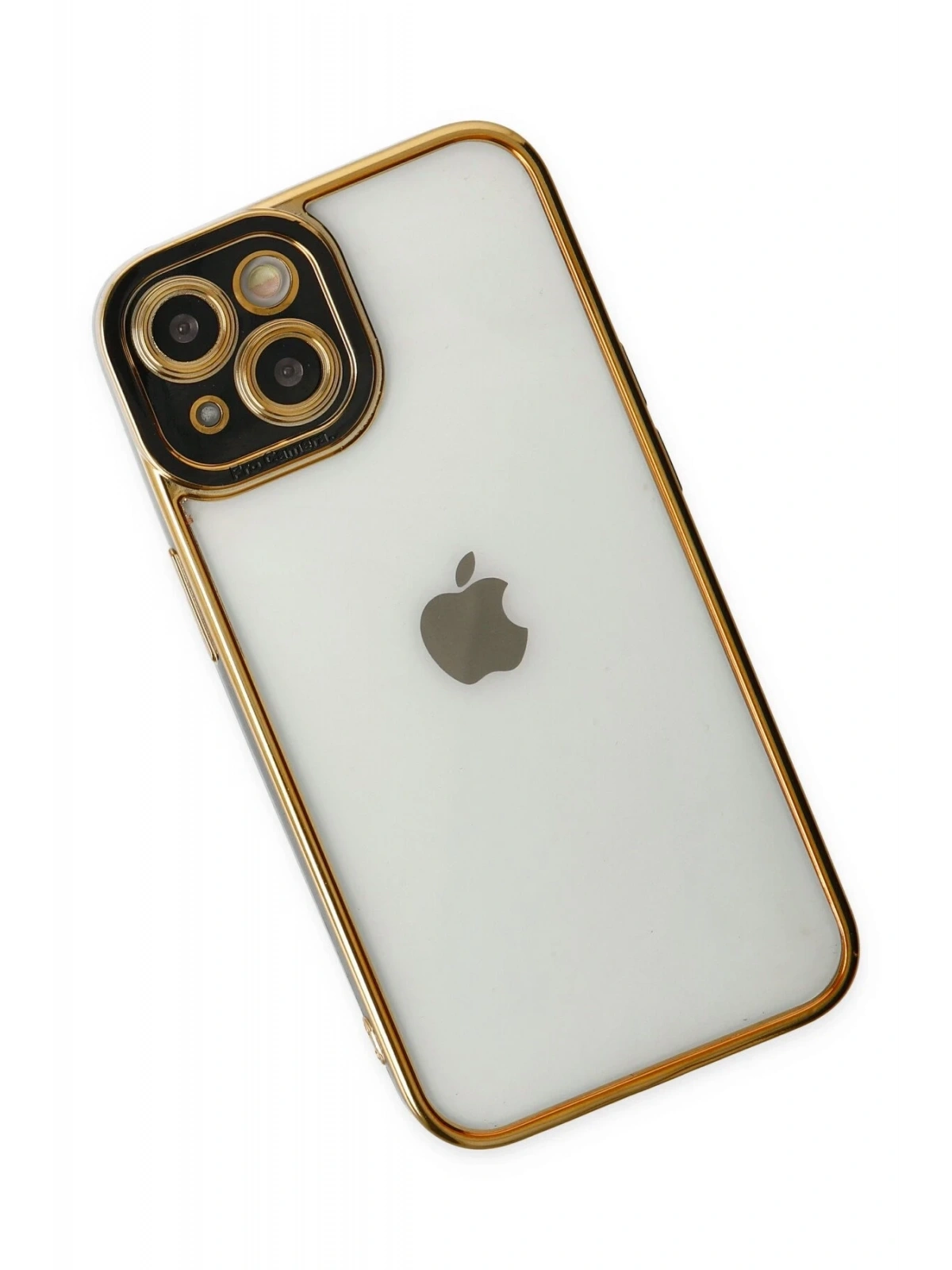Newface Apple iPhone 14 Plus Kılıf Liva Lens Silikon - Siyah