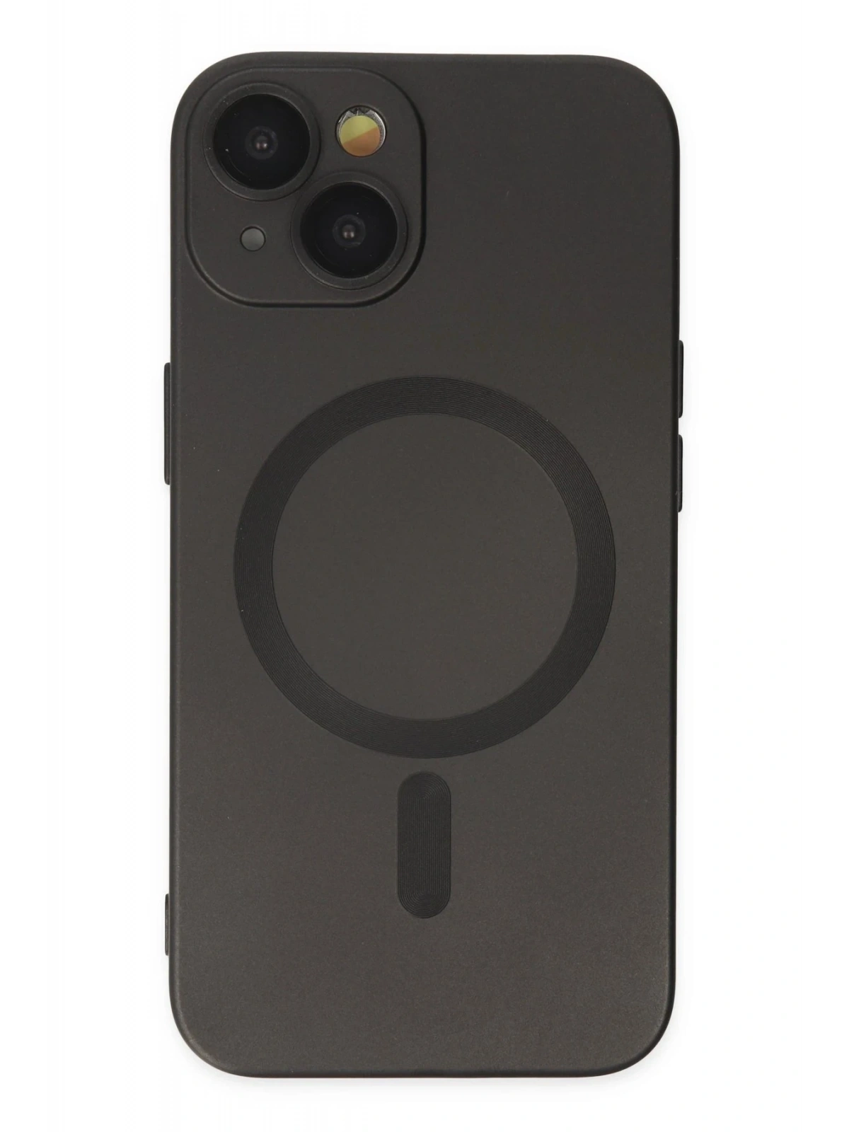 Newface Apple iPhone 14 Plus Kılıf Moshi Lens Magneticsafe Silikon - Siyah