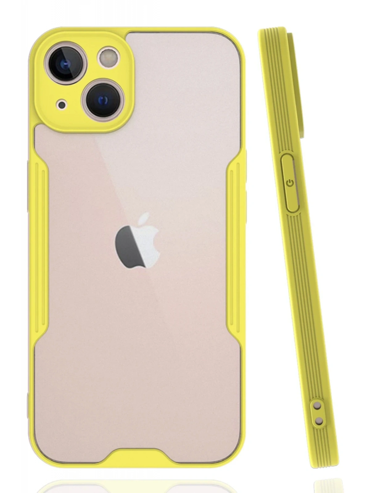 Newface Apple iPhone 14 Plus Kılıf Platin Silikon - Sarı