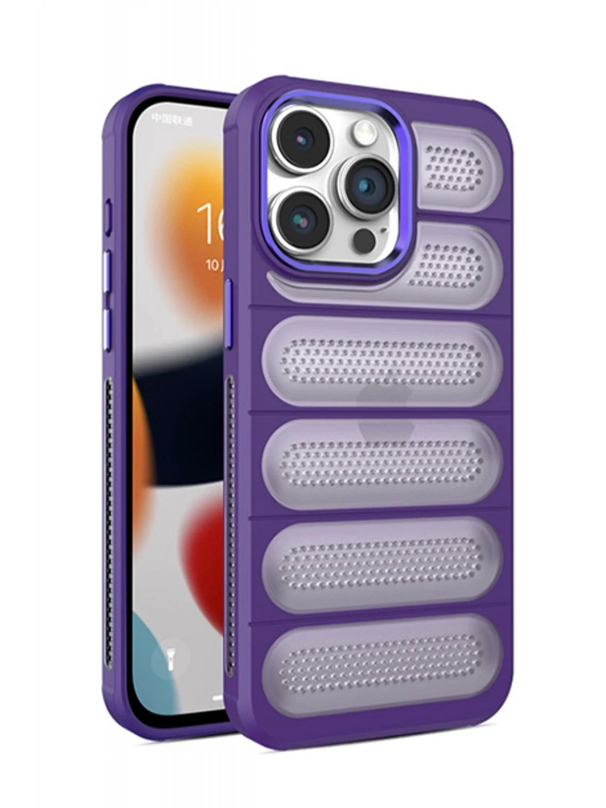 Newface Apple iPhone 14 Pro Kılıf Airmax Silikon Kapak - Derin Mor