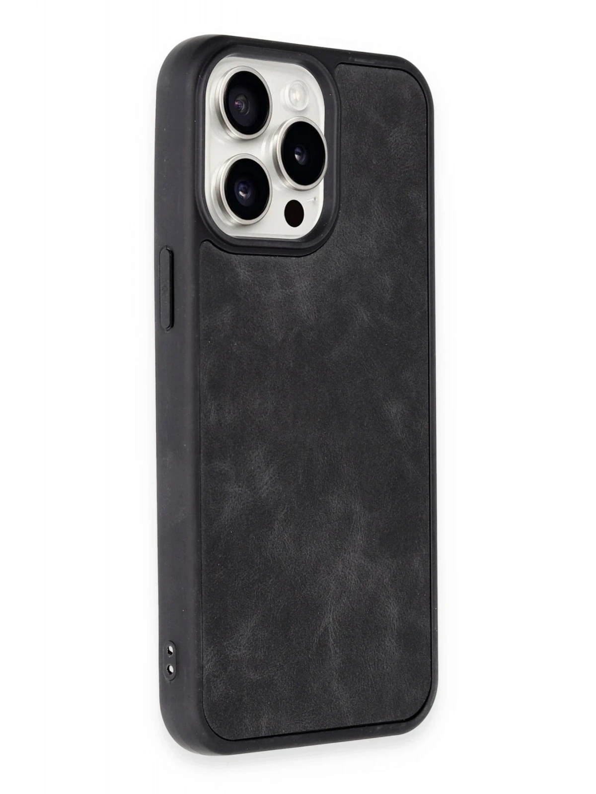 Newface Apple iPhone 14 Pro Kılıf Aras Deri Kapak - Siyah