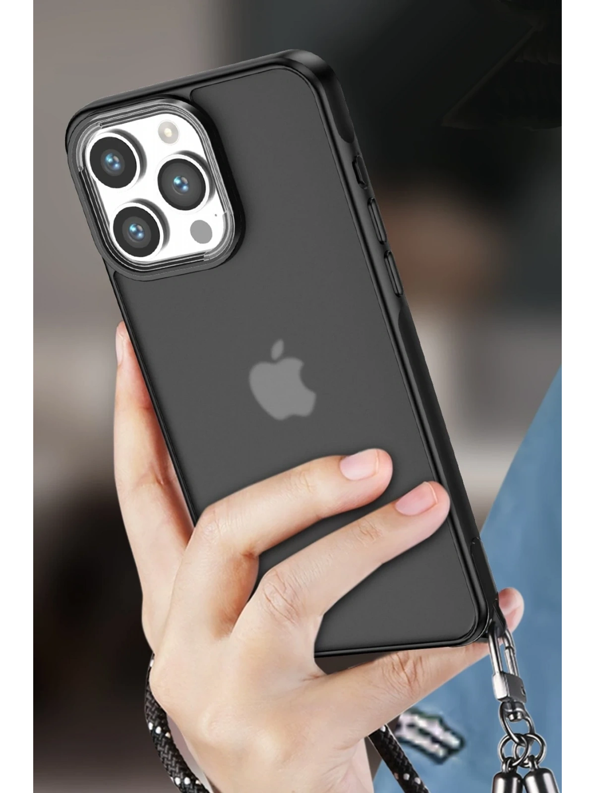 Newface Apple iPhone 14 Pro Kılıf Elegant Kapak - Pudra