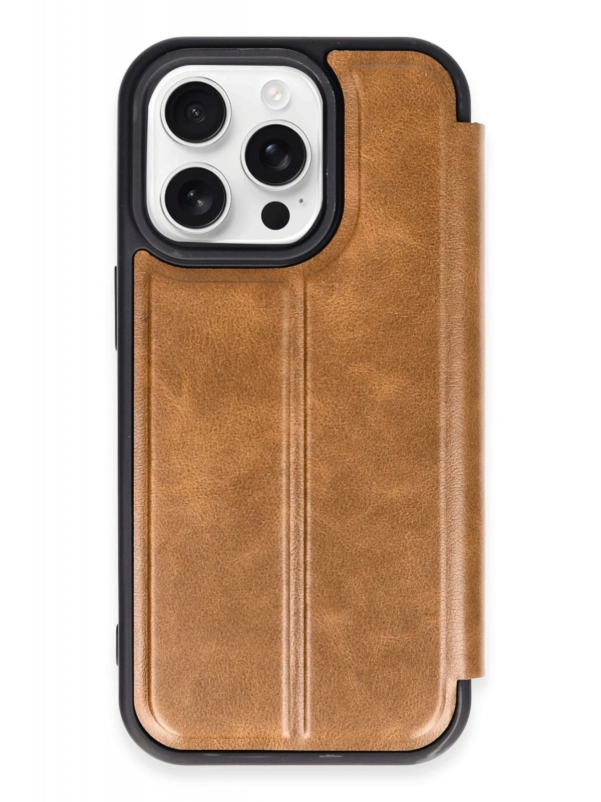 Newface Apple iPhone 14 Pro Kılıf Flip Cover - Taba