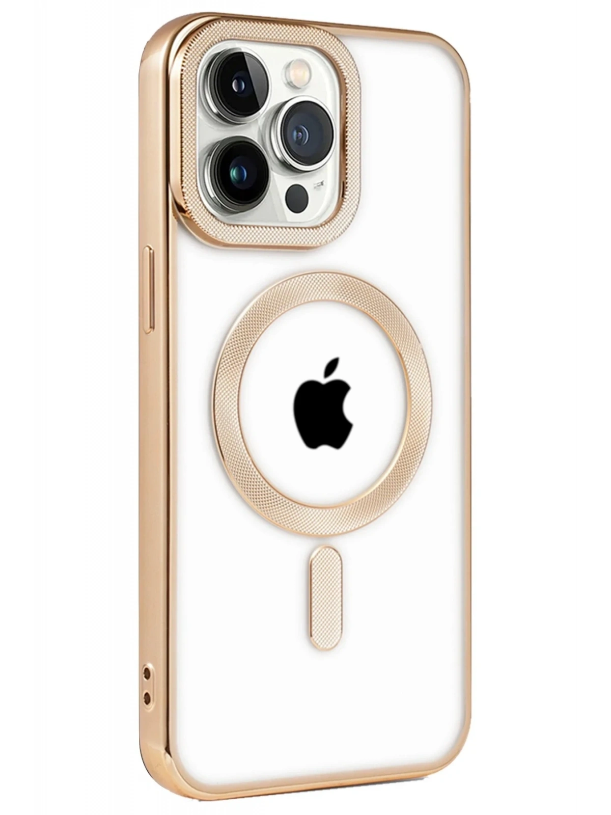 Newface Apple iPhone 14 Pro Kılıf Kronos Magsafe Kapak - Gold