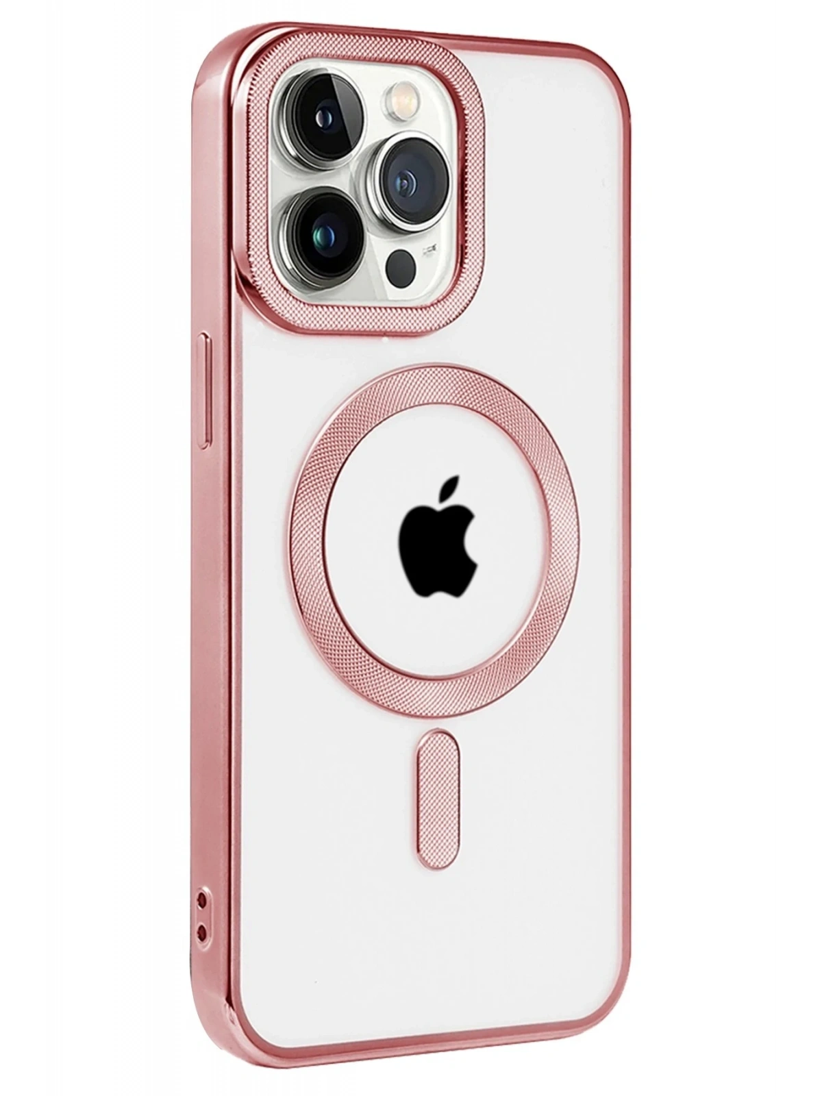 Newface Apple iPhone 14 Pro Kılıf Kronos Magsafe Kapak - Rose Gold