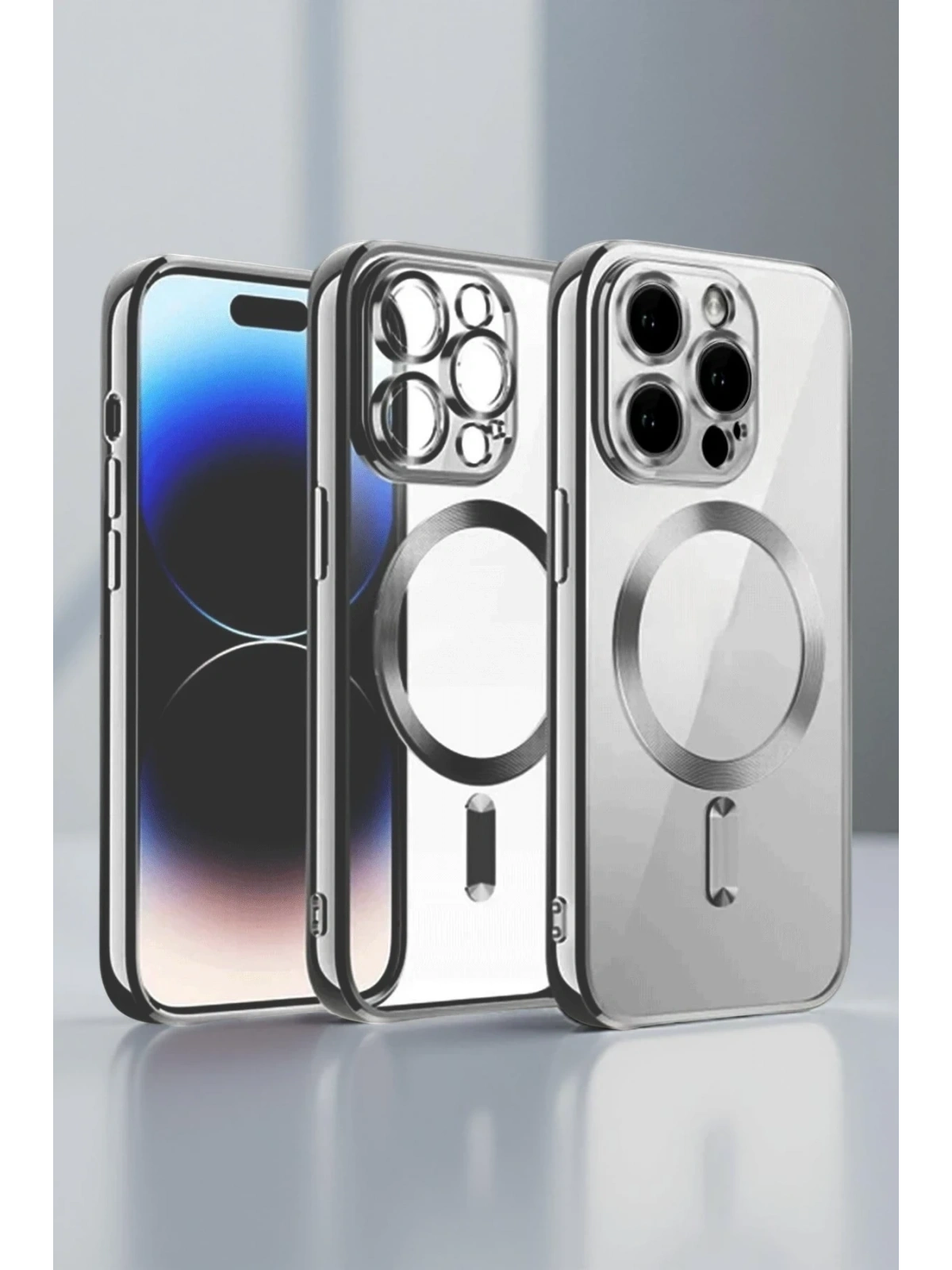 Newface Apple iPhone 14 Pro Kılıf Kross Magneticsafe Kapak - Mor