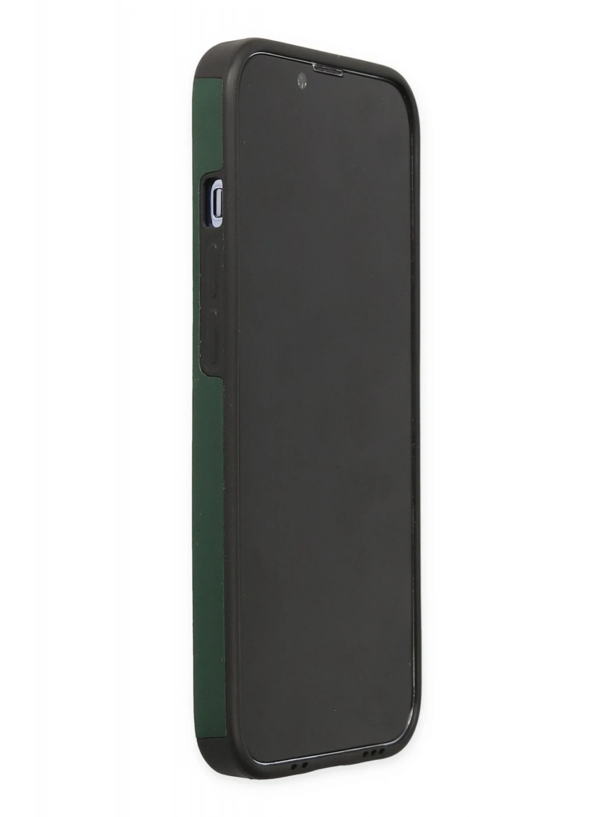 Newface Apple iPhone 14 Pro Kılıf Mega Standlı Silikon - Yeşil