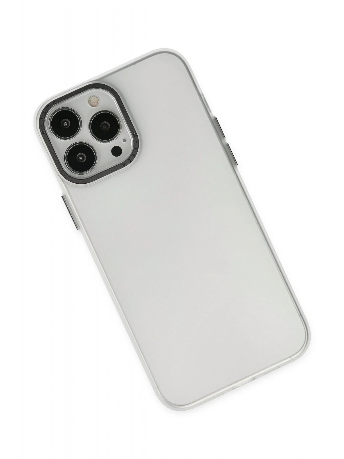 Newface Apple iPhone 14 Pro Kılıf Modos Metal Kapak - Şeffaf
