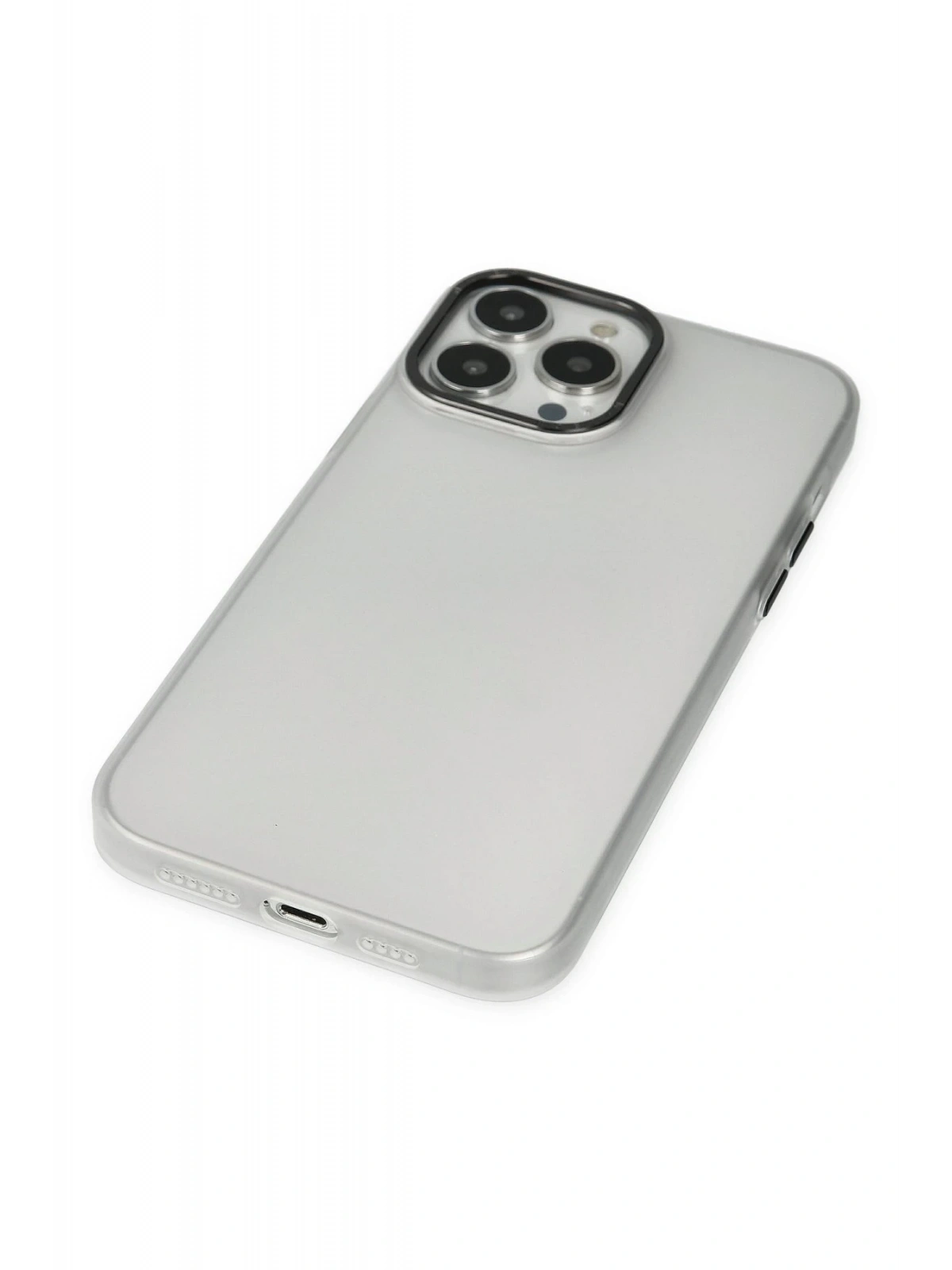 Newface Apple iPhone 14 Pro Kılıf Modos Metal Kapak - Şeffaf