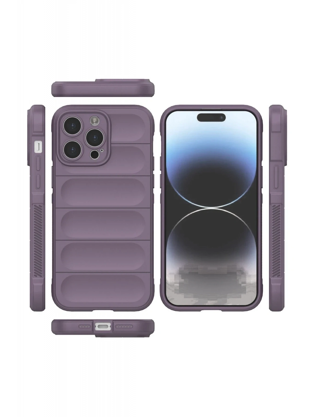 Newface Apple iPhone 14 Pro Kılıf Optimum Silikon - Mor