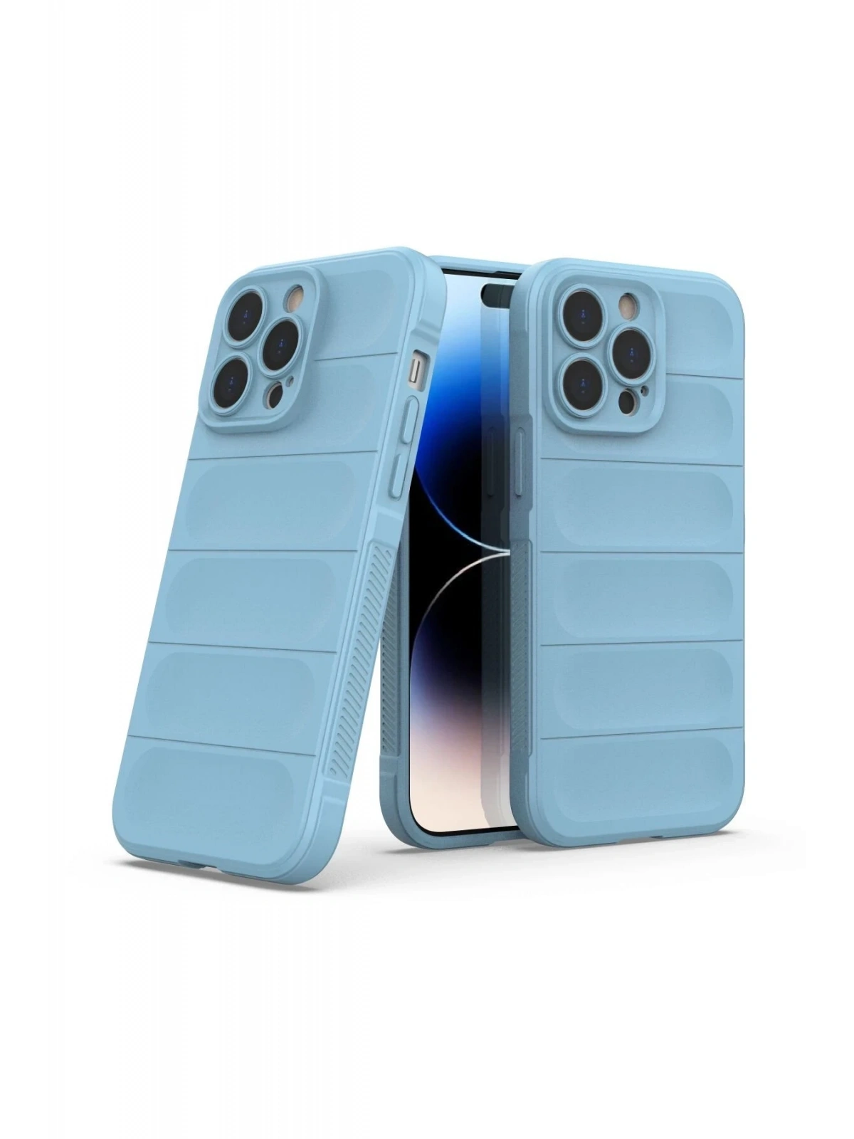 Newface Apple iPhone 14 Pro Kılıf Optimum Silikon - Sky Blue