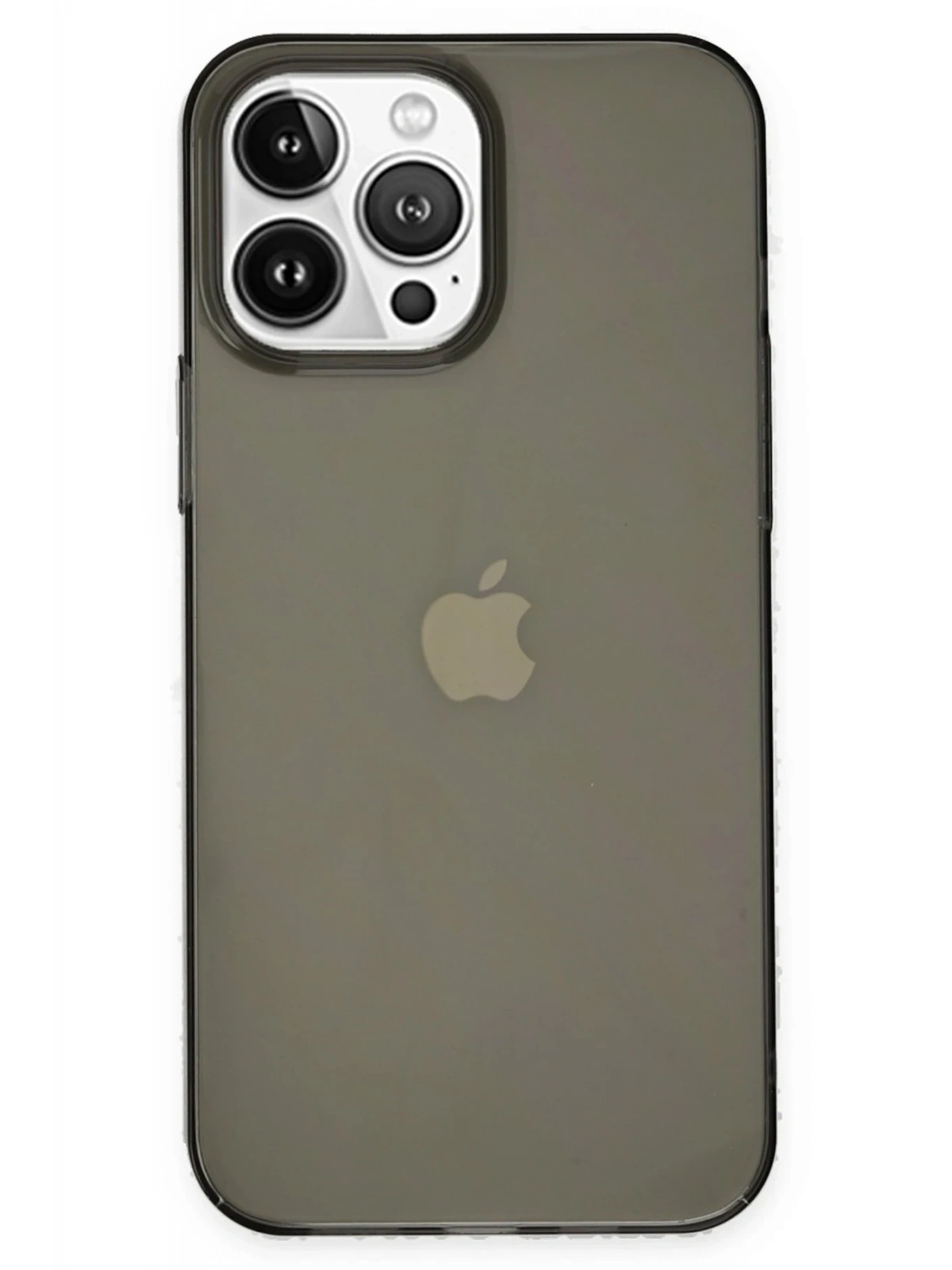 Newface Apple iPhone 14 Pro Kılıf Pc Sert Şeffaf Kapak - Siyah