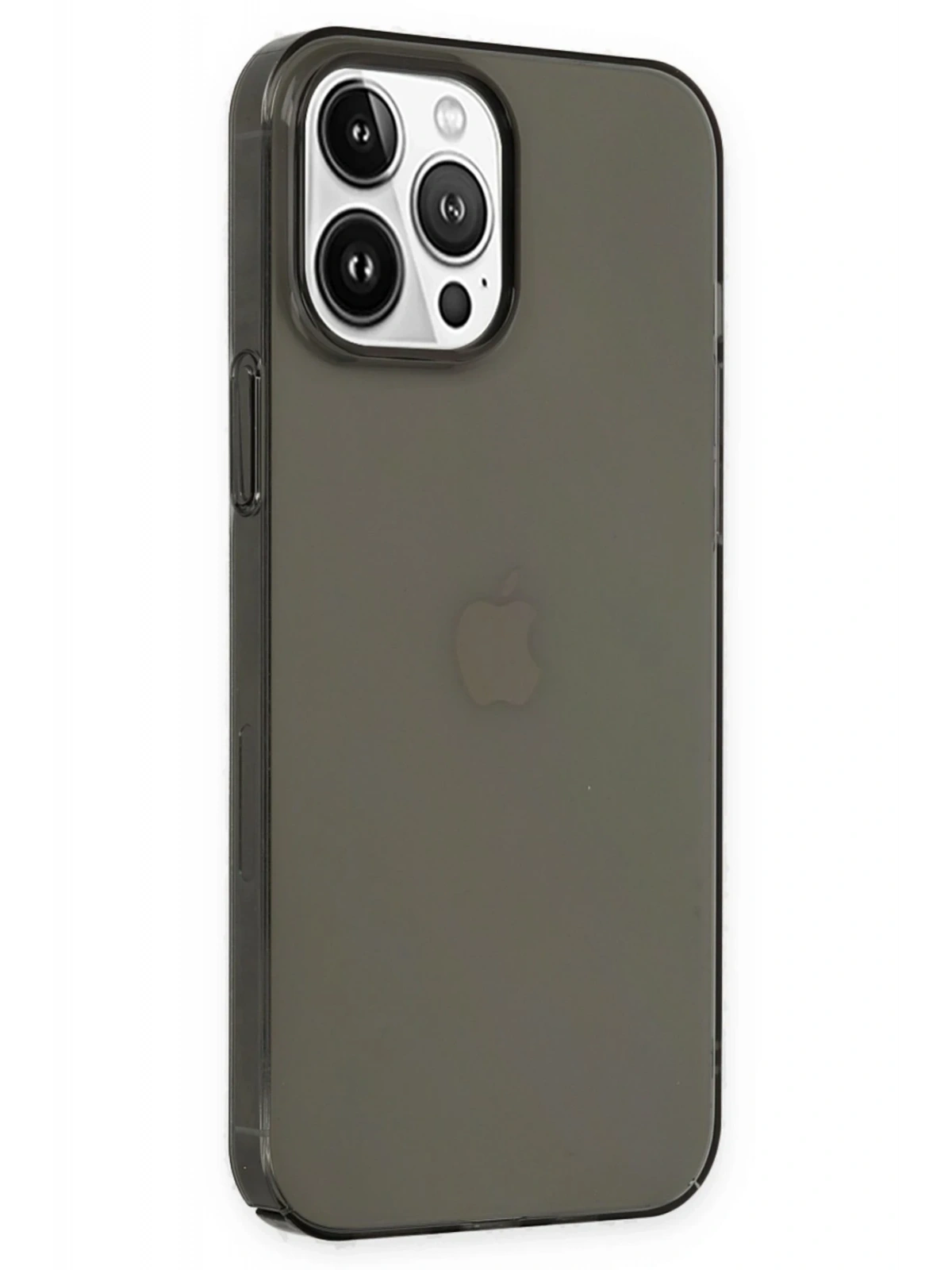 Newface Apple iPhone 14 Pro Kılıf Pc Sert Şeffaf Kapak - Siyah