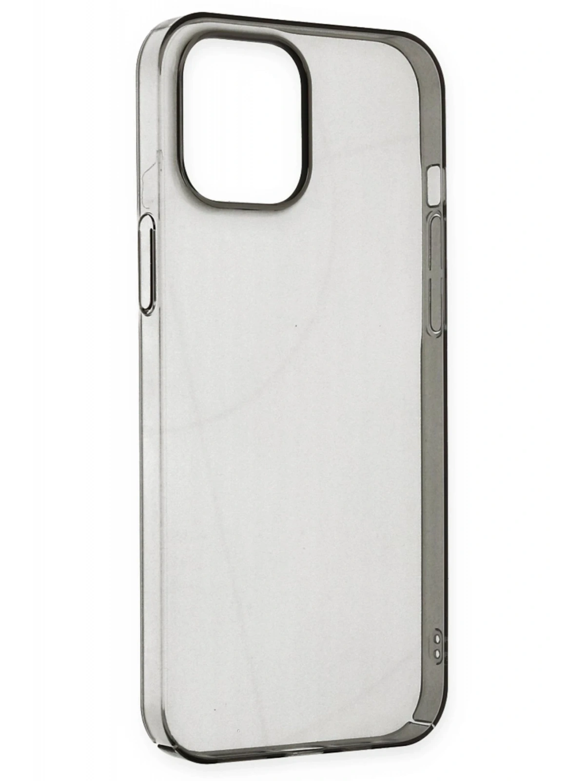 Newface Apple iPhone 14 Pro Kılıf Pc Sert Şeffaf Kapak - Siyah