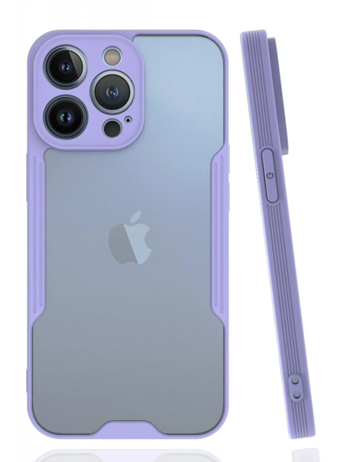 Newface Apple iPhone 14 Pro Kılıf Platin Silikon - Lila