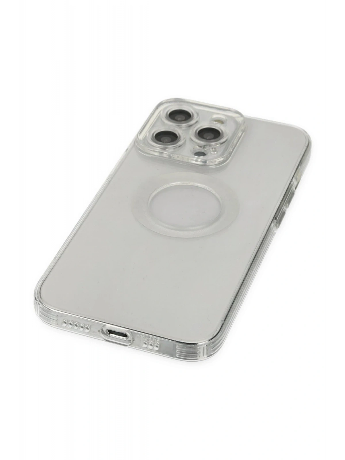 Newface Apple iPhone 14 Pro Kılıf Santa Lens Silikon - Şeffaf