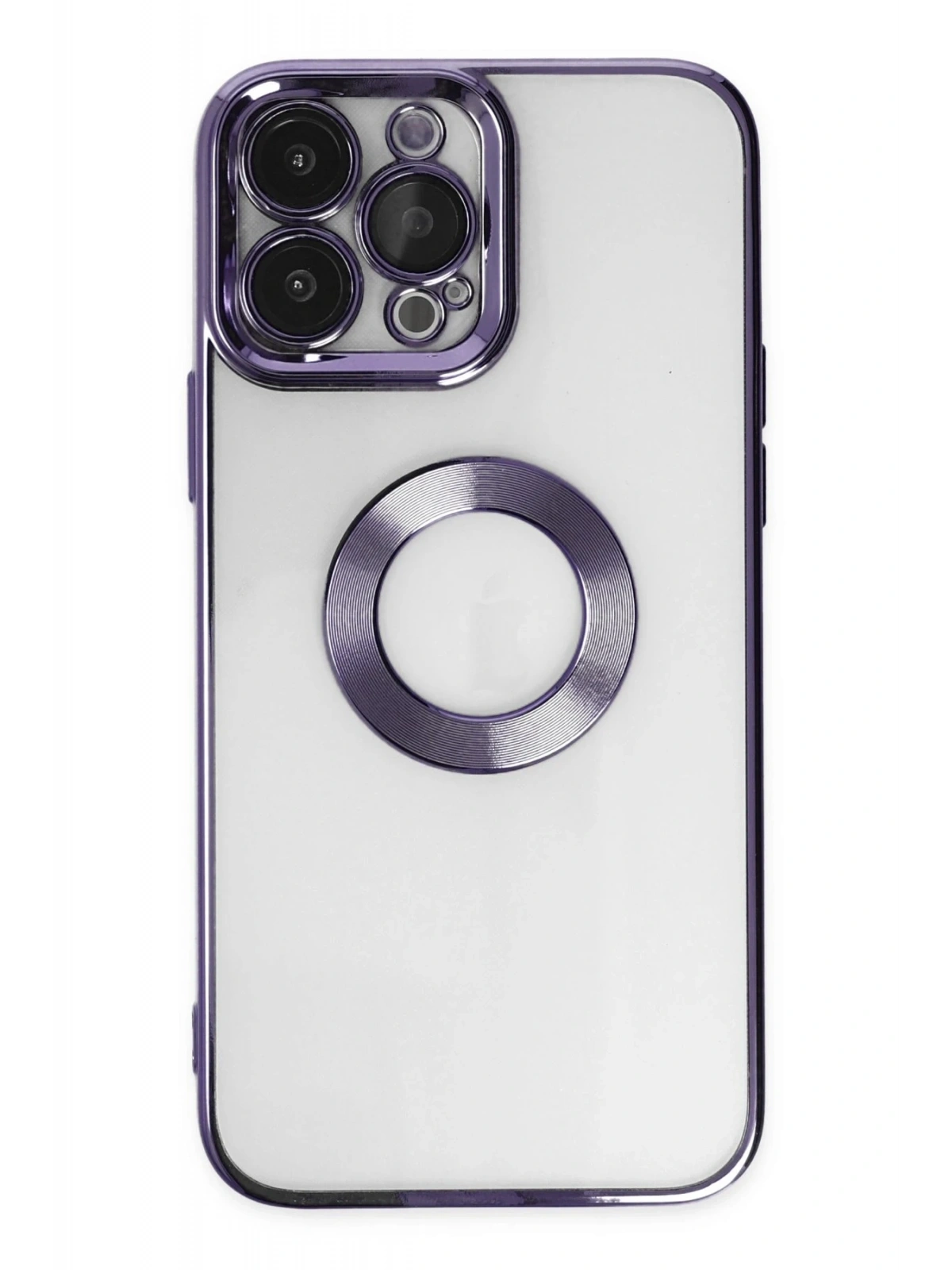 Newface Apple iPhone 14 Pro Kılıf Slot Silikon - Mor