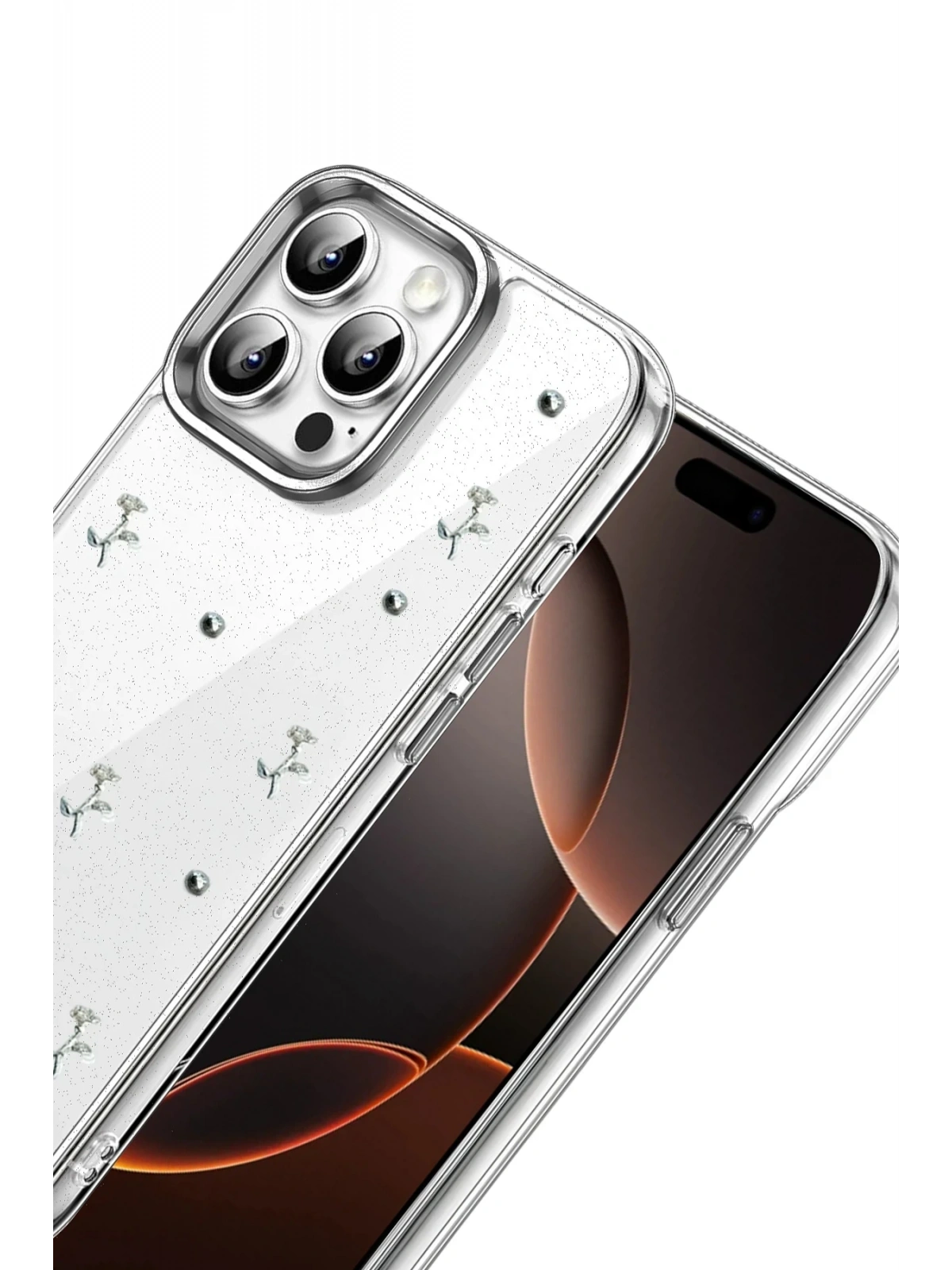 Newface Apple iPhone 14 Pro Max Fiyonk Desenli Kapak - Desen 4