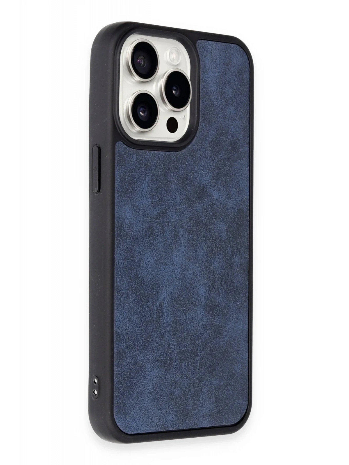 Newface Apple iPhone 14 Pro Max Kılıf Aras Deri Kapak - Lacivert