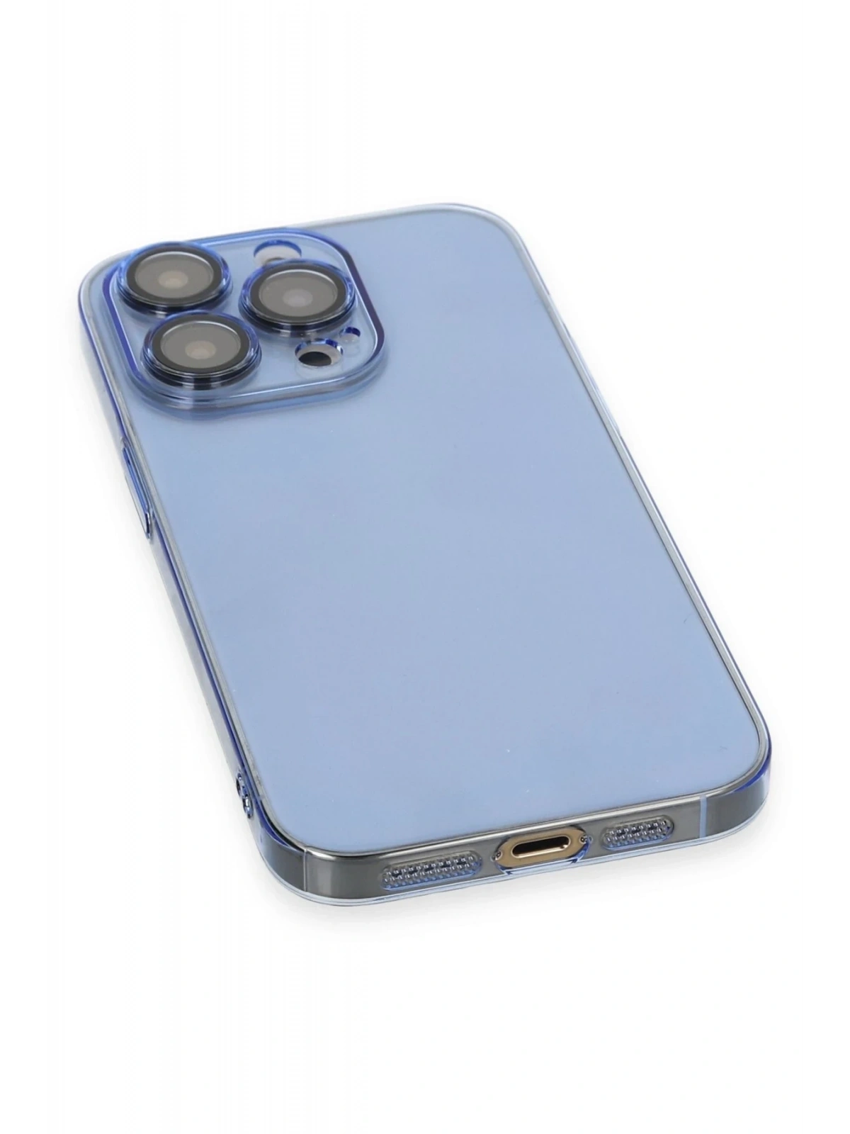 Newface Apple iPhone 14 Pro Max Kılıf Armada Lensli Kapak - Sierra Blue