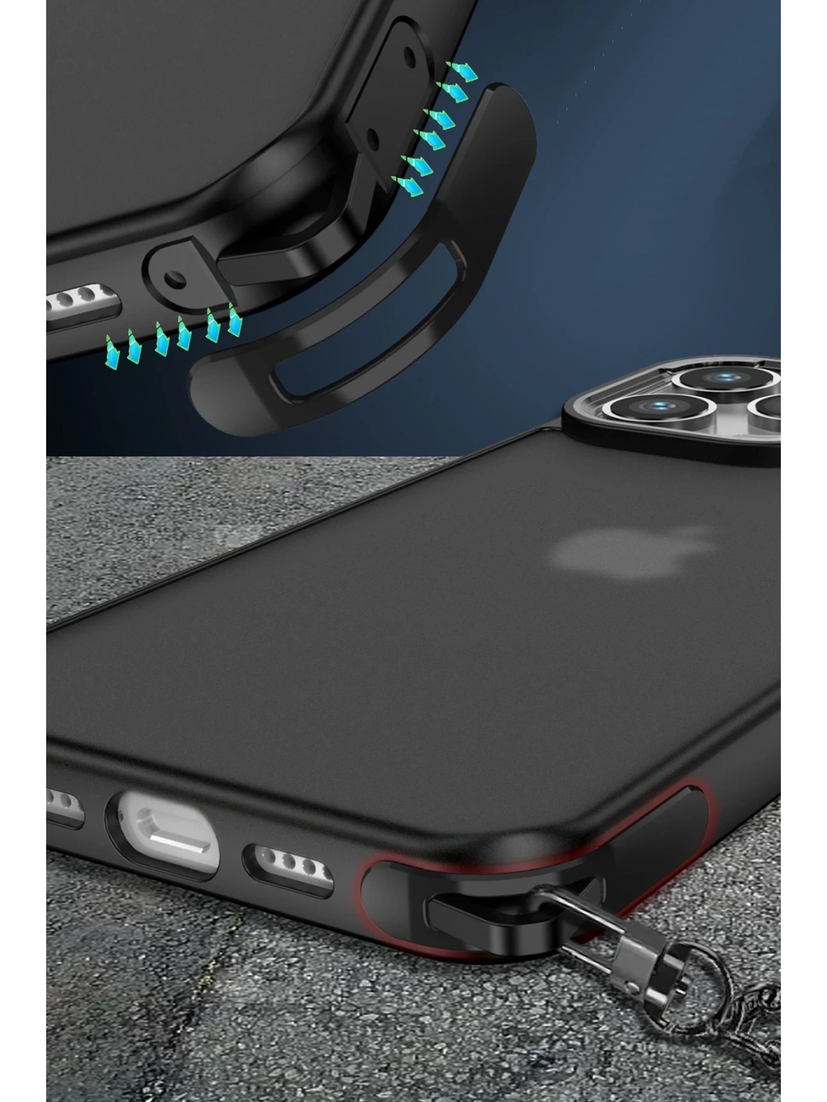 Newface Apple iPhone 14 Pro Max Kılıf Elegant Kapak - Siyah