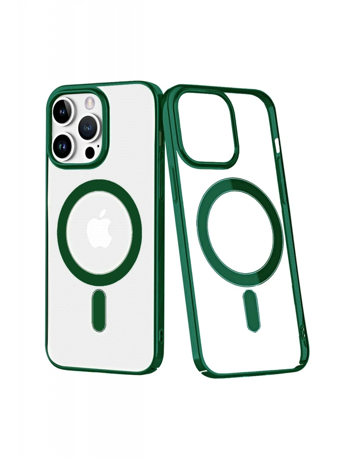 Newface Apple iPhone 14 Pro Max Kılıf Element Magneticsafe Sert Kapak - Köknar Yeşili