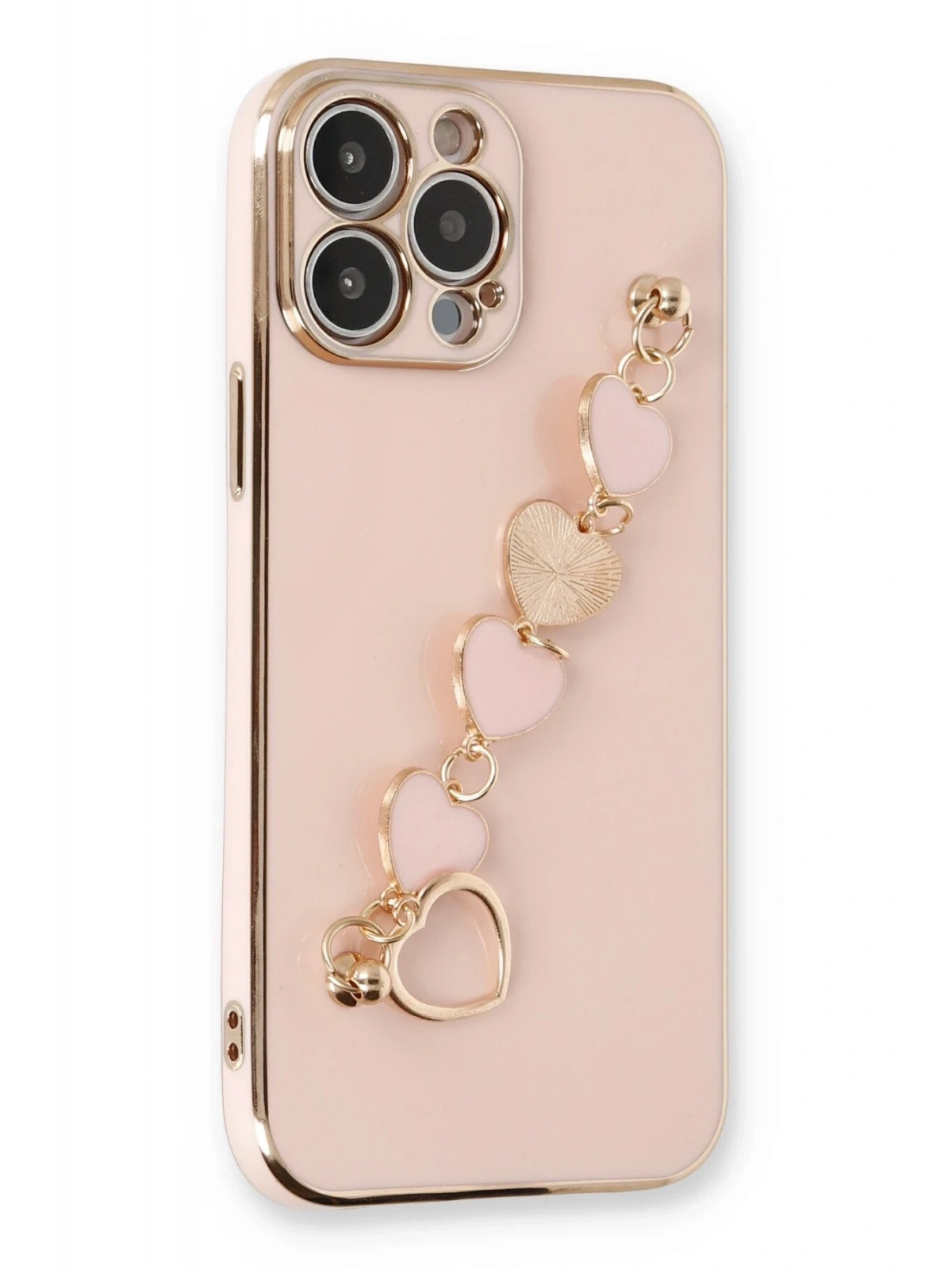 Newface Apple iPhone 14 Pro Max Kılıf Esila Silikon - Pudra