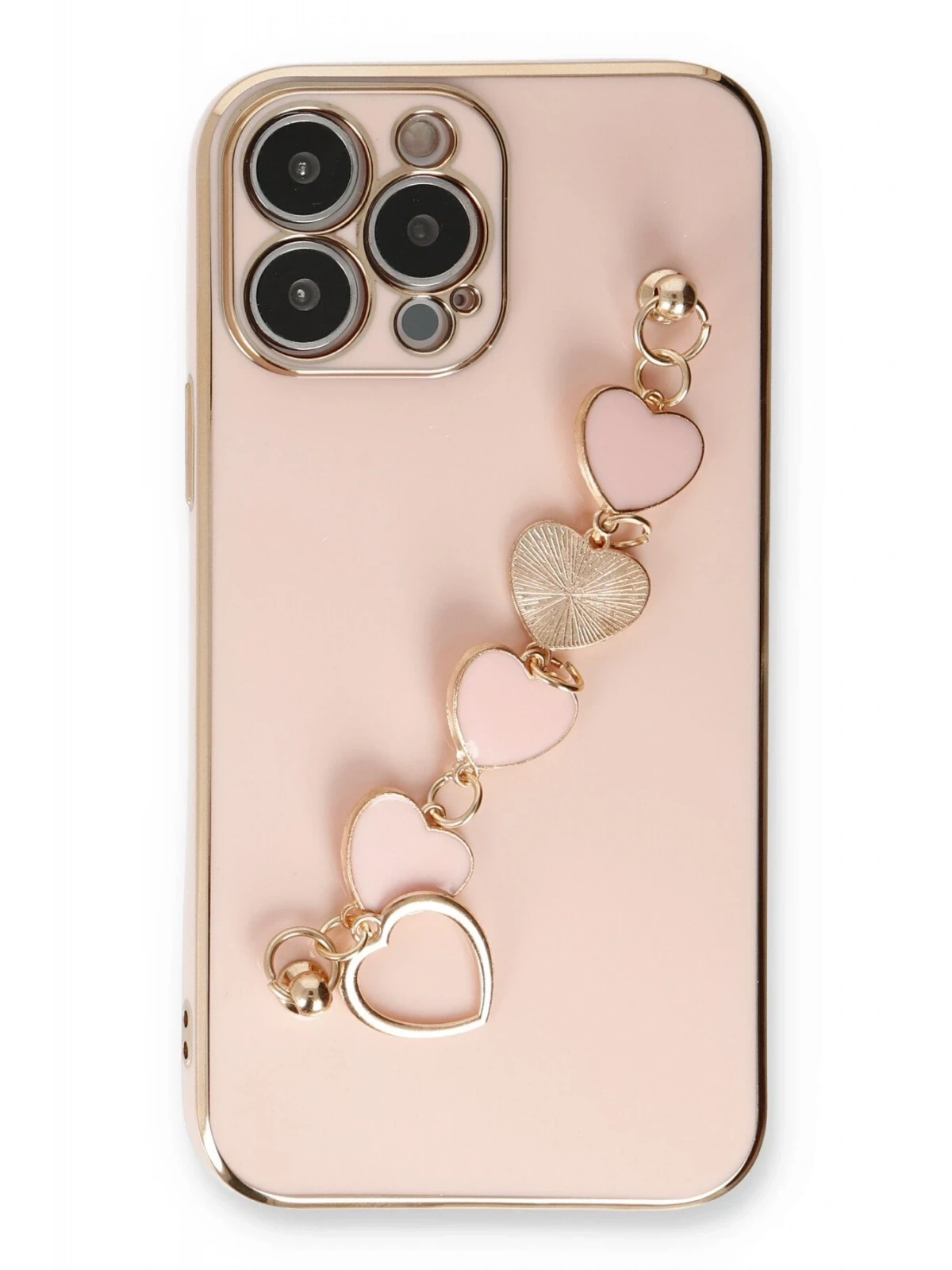 Newface Apple iPhone 14 Pro Max Kılıf Esila Silikon - Pudra