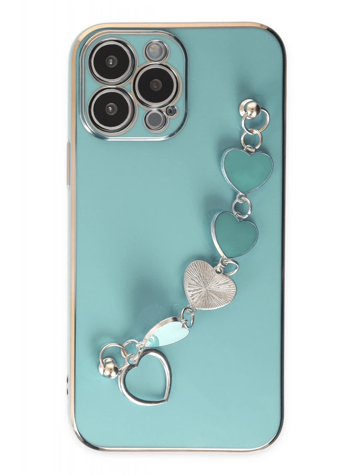 Newface Apple iPhone 14 Pro Max Kılıf Esila Silikon - Su Yeşili