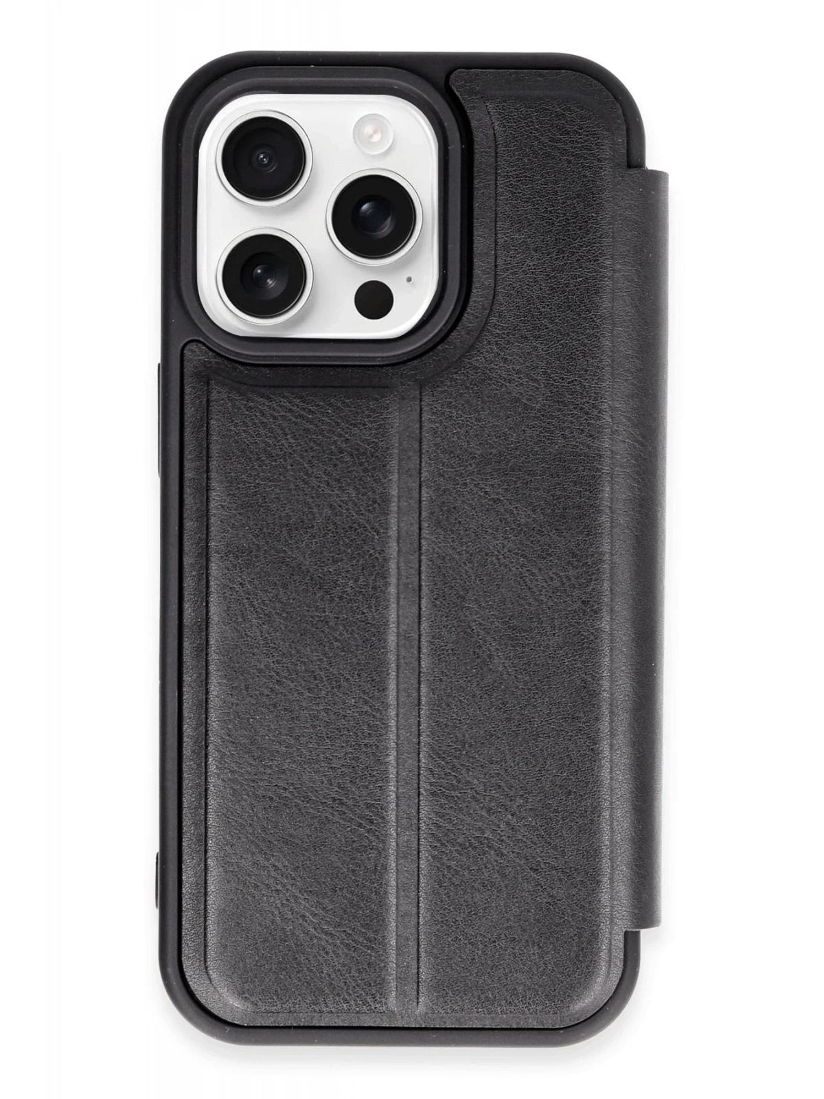 Newface Apple iPhone 14 Pro Max Kılıf Flip Cover - Siyah