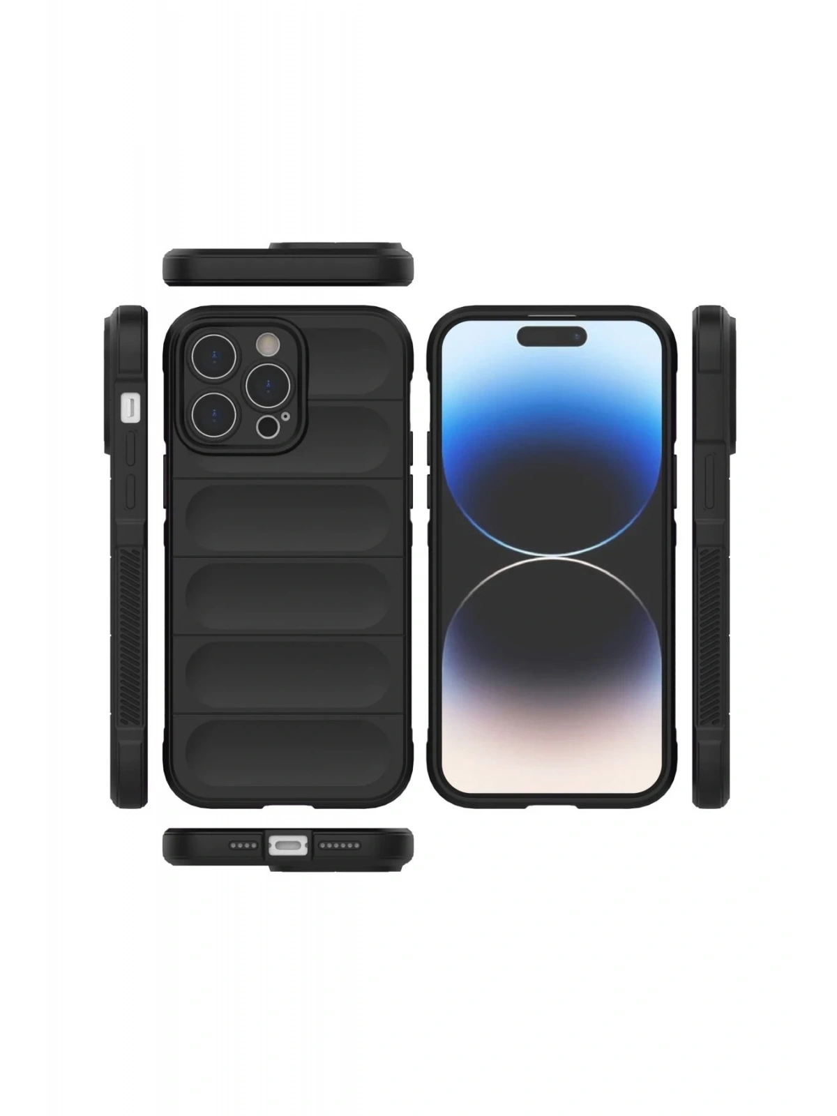 Newface Apple iPhone 14 Pro Max Kılıf Optimum Silikon - Siyah