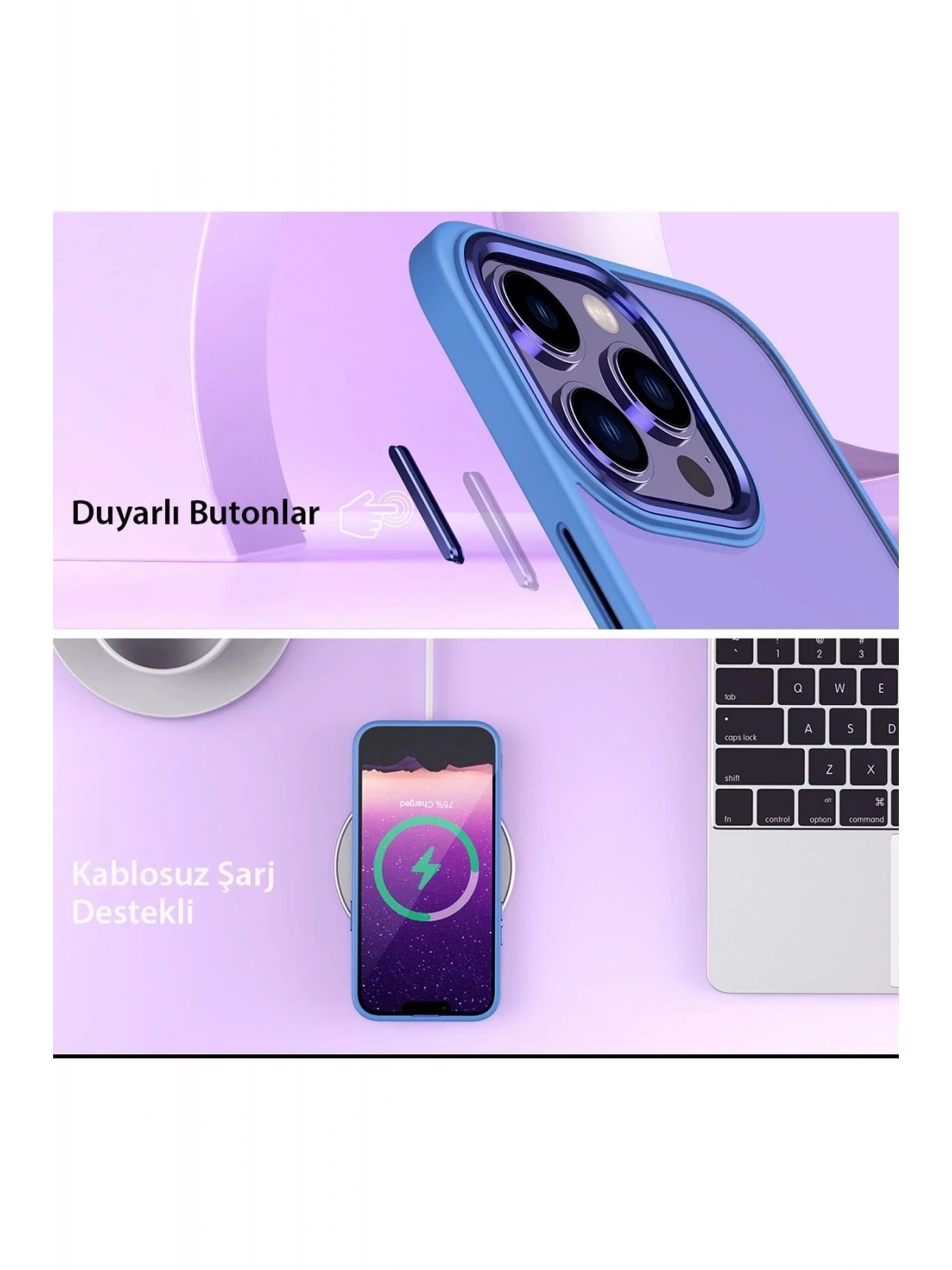 Newface Apple iPhone 14 Pro Max Kılıf Power Silikon - Siyah