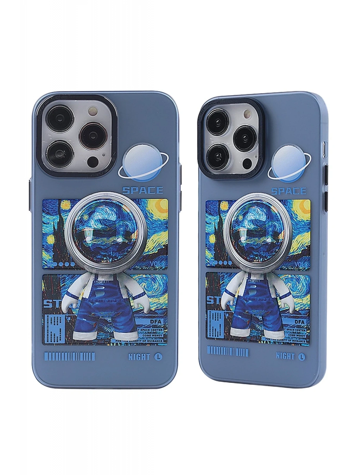Newface Apple iPhone 14 Pro Max Kılıf Prada Desenli Kapak - Prada Mavi - 1
