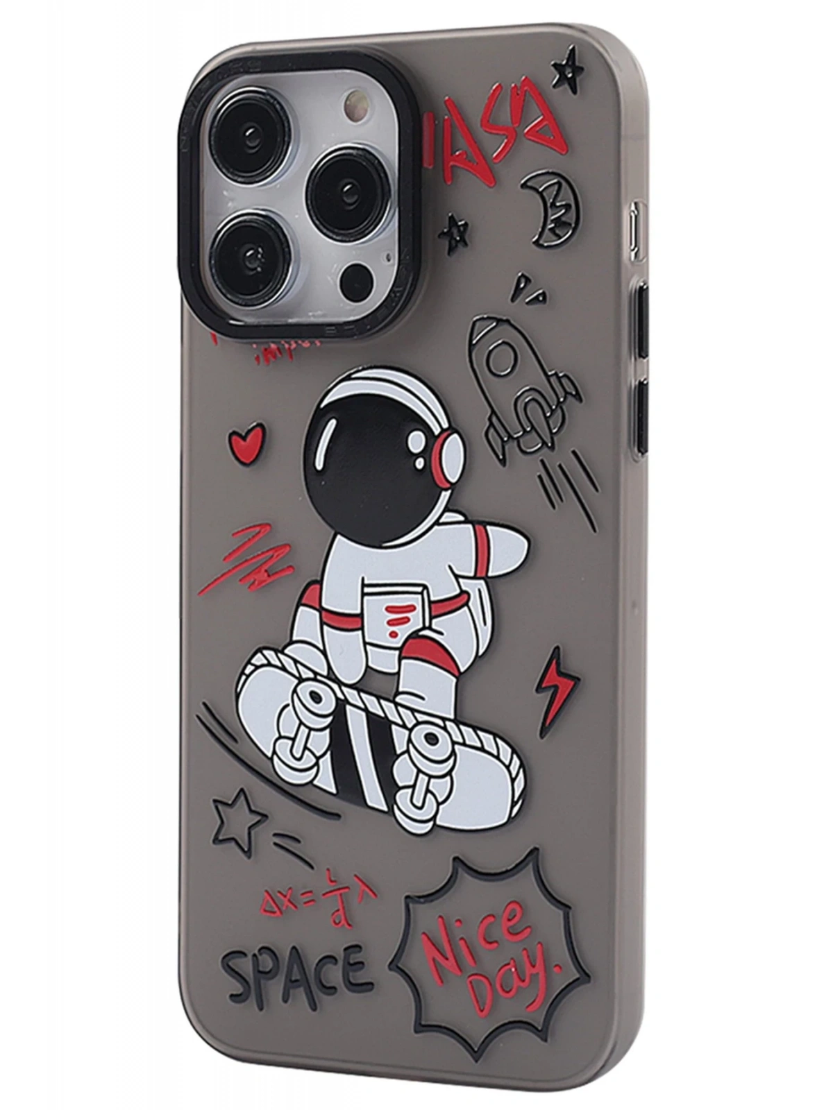 Newface Apple iPhone 14 Pro Max Kılıf Prada Desenli Kapak - Prada Siyah - 1