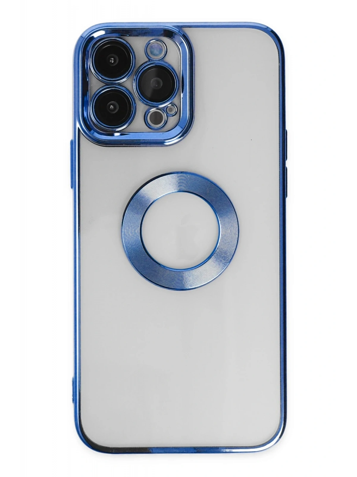 Newface Apple iPhone 14 Pro Max Kılıf Slot Silikon - Mavi