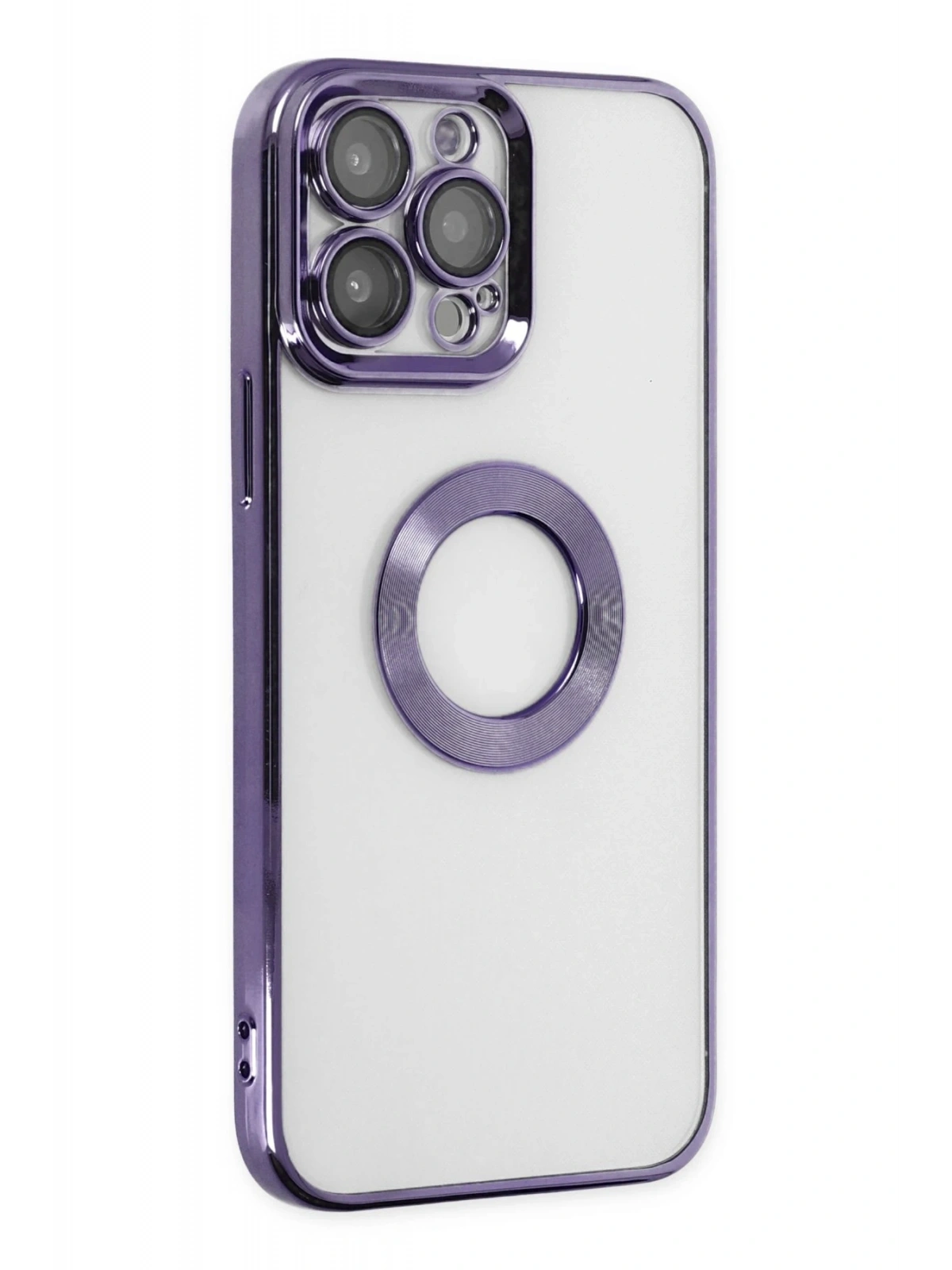 Newface Apple iPhone 14 Pro Max Kılıf Slot Silikon - Mor