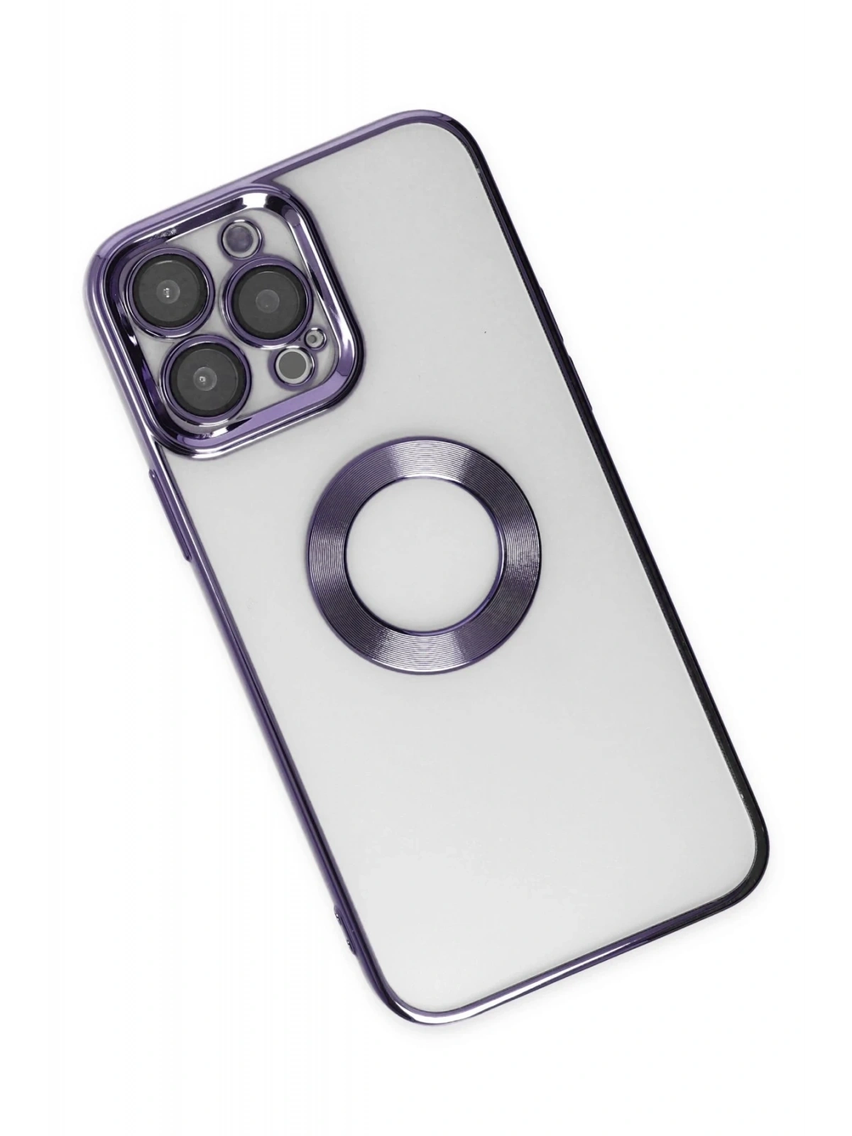 Newface Apple iPhone 14 Pro Max Kılıf Slot Silikon - Mor