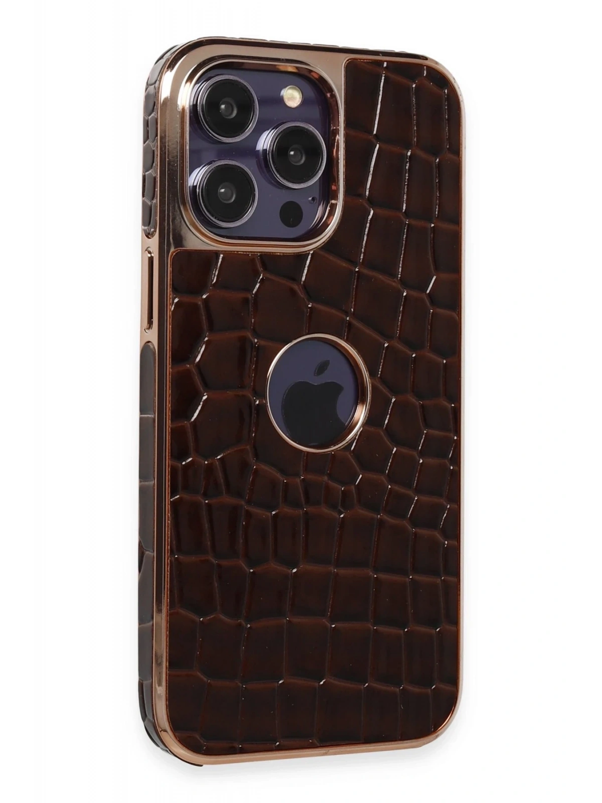 Newface Apple iPhone 14 Pro Max Kılıf Snake Kapak - Bordo