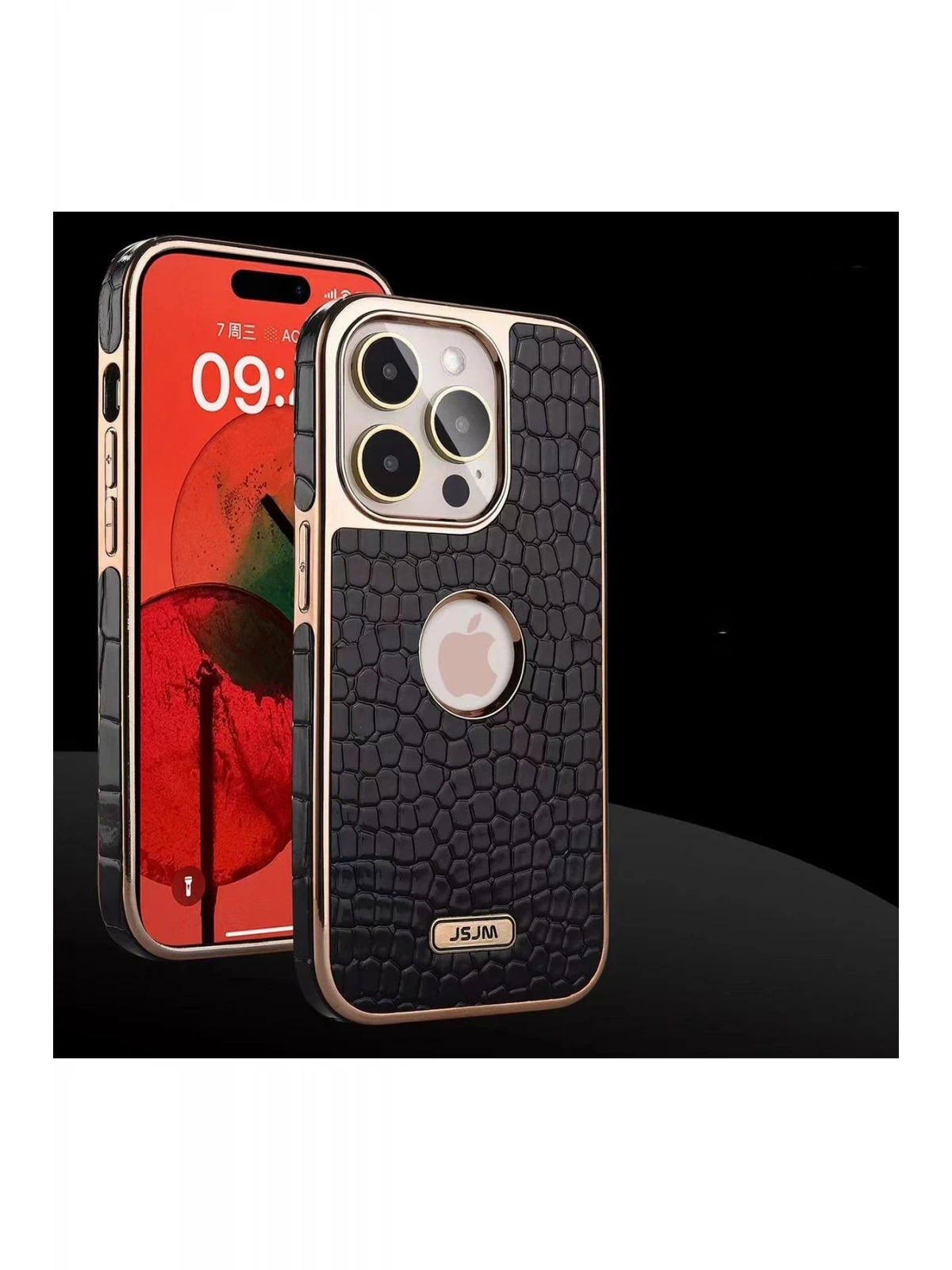 Newface Apple iPhone 14 Pro Max Kılıf Snake Kapak - Siyah